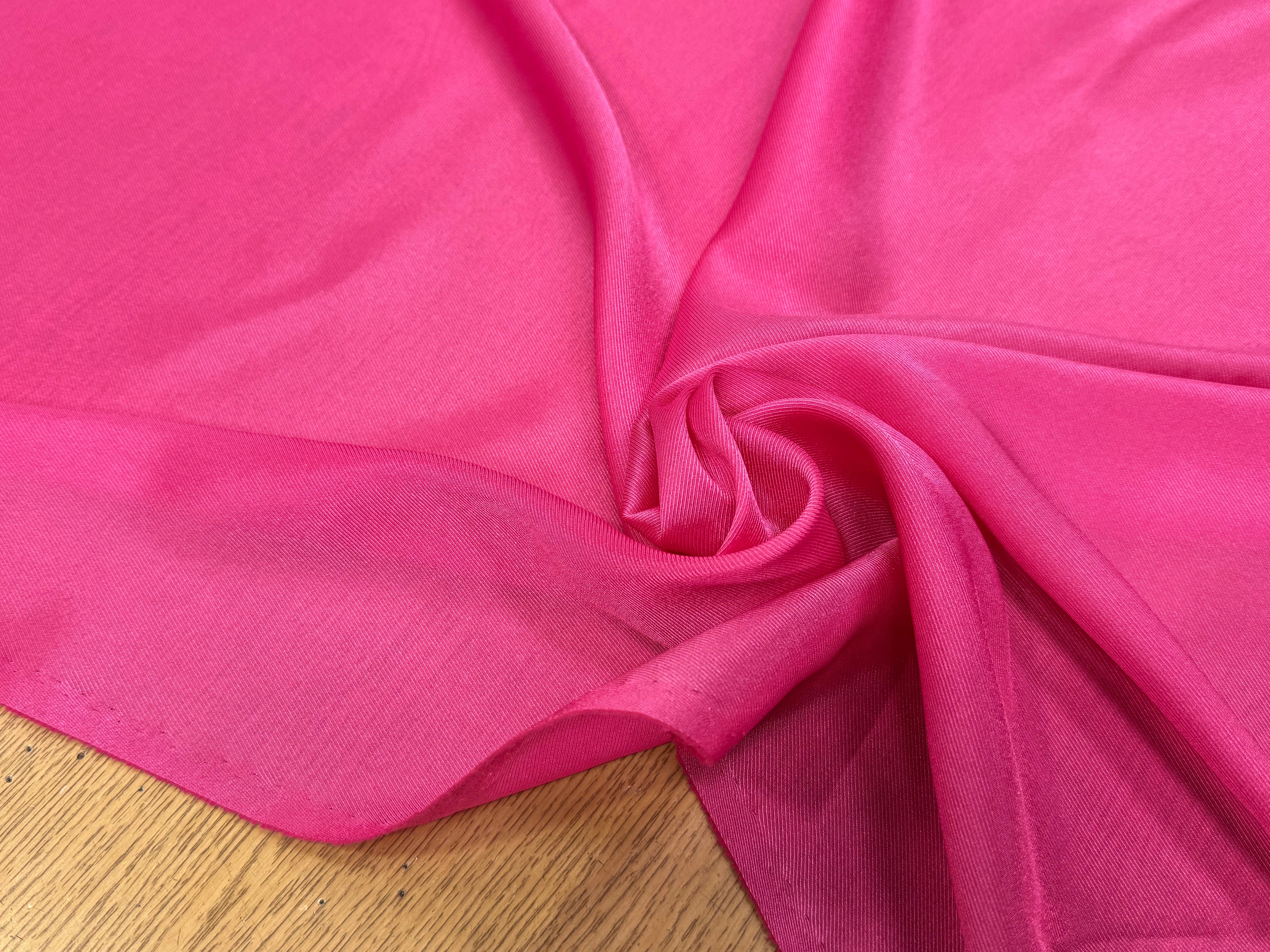 DOUBLURE ÉFFET DRILL FLUIDE ROSE BONBON - My Little Coupon