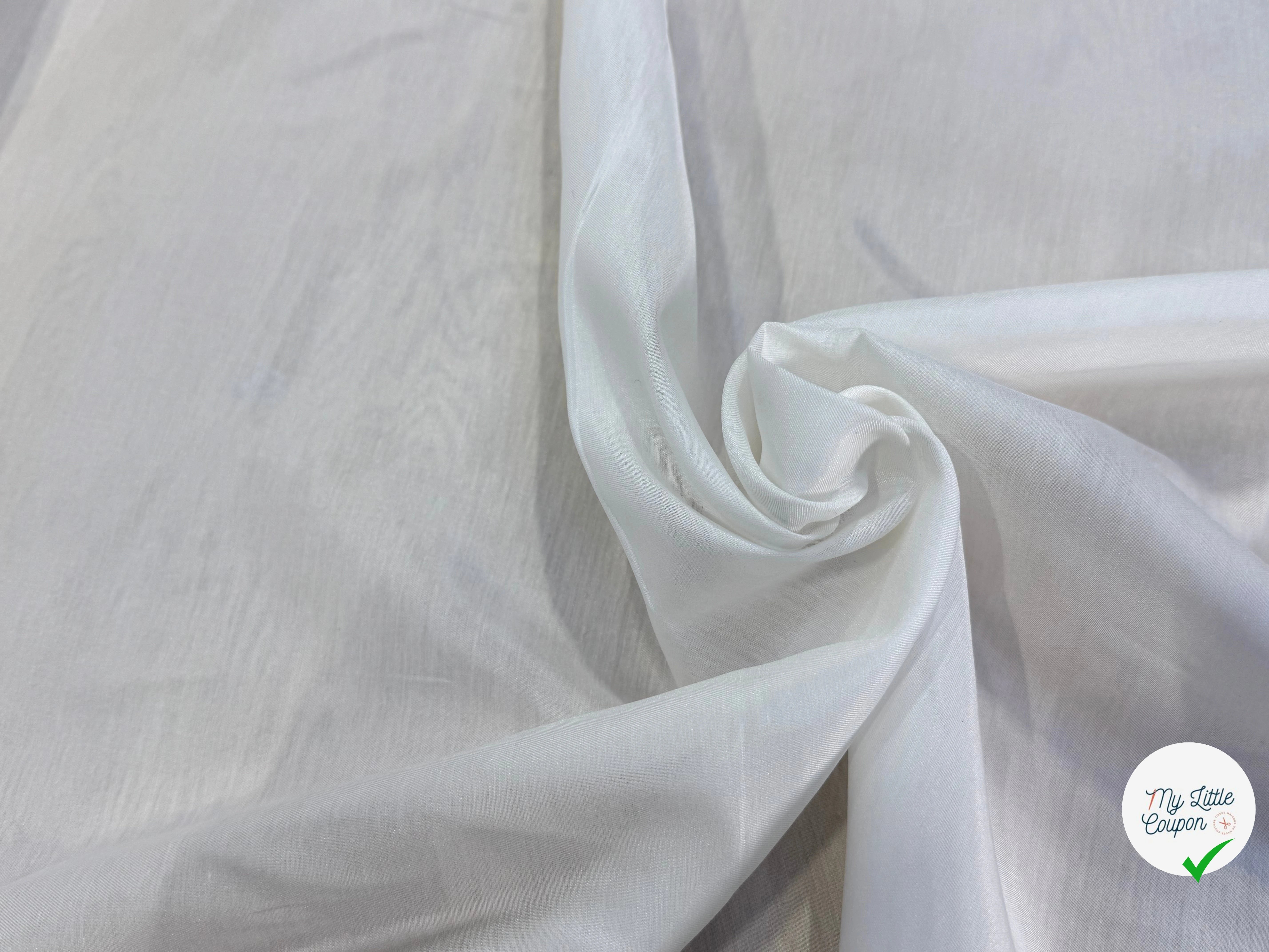 DOUBLURE EMMA SOIE VISCOSE IVOIRE 80%SE - My Little Coupon