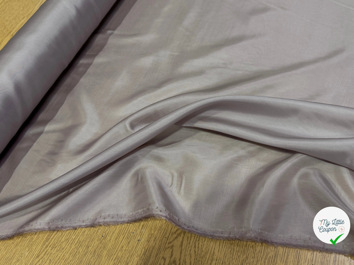 DOUBLURE FINE ET LISSE 62% ACETATE 38% CUPRO GREY LAVANDER - My Little Coupon