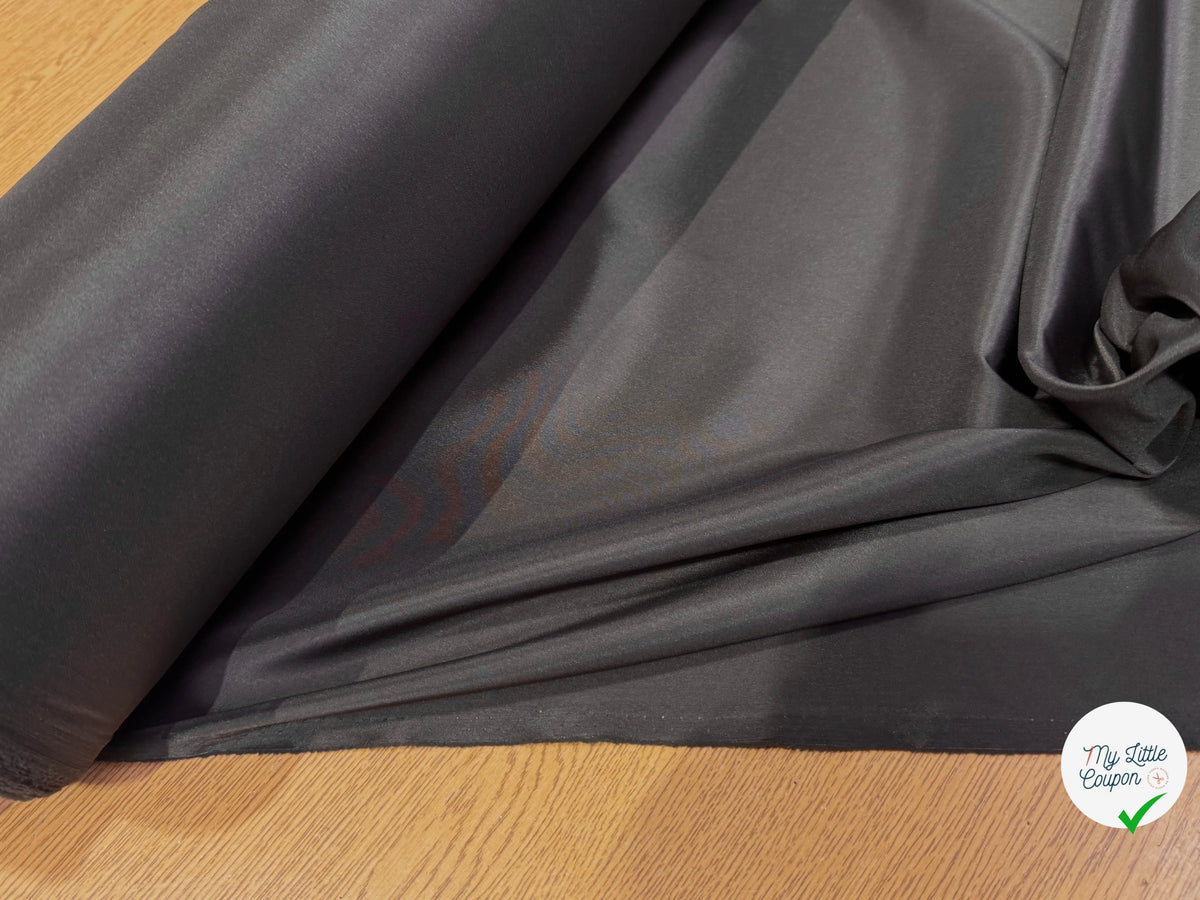 DOUBLURE FINE ET LISSE 62% ACETATE MARRON GLACÉ STRETCH - My Little Coupon