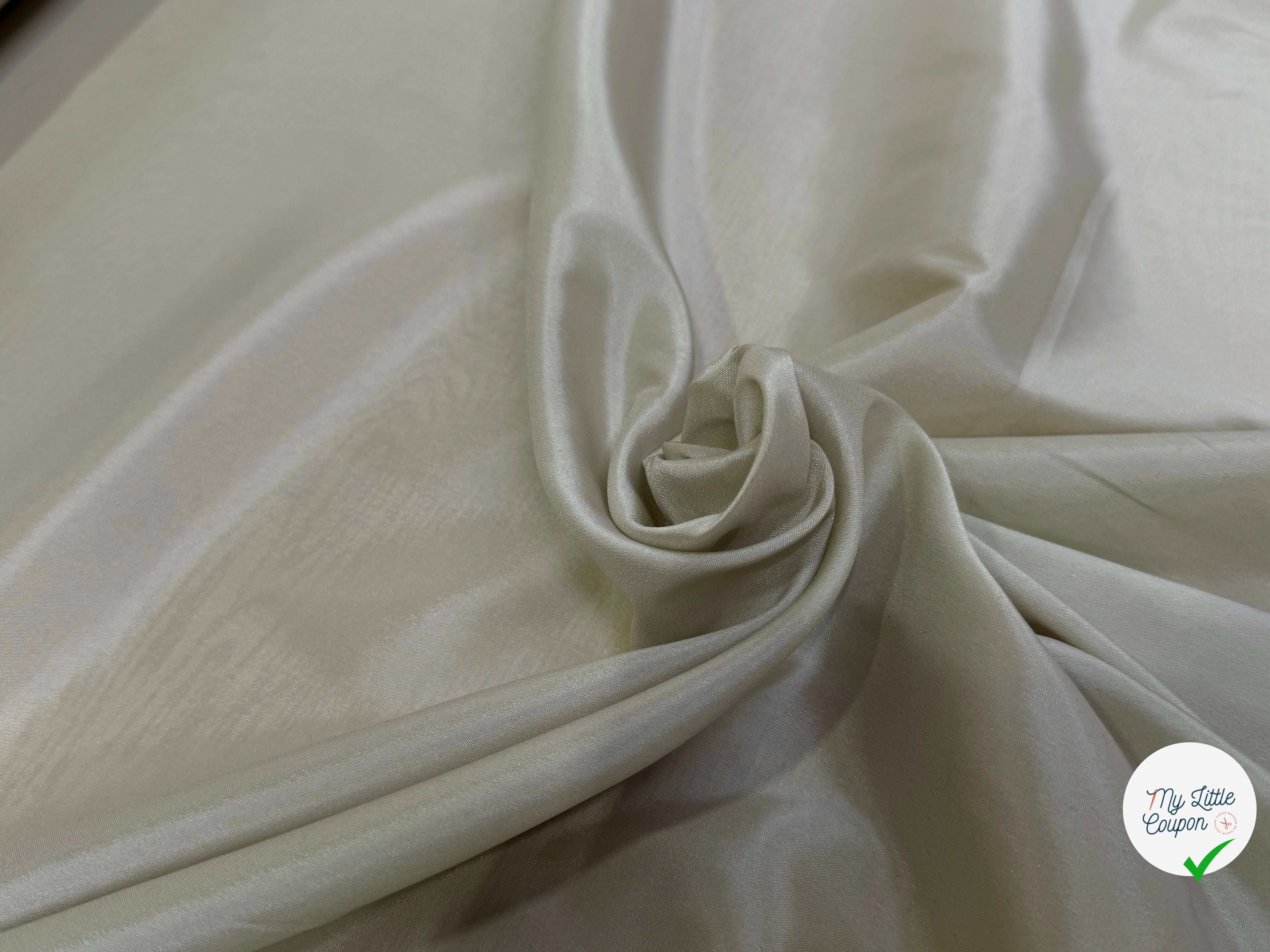 DOUBLURE FINE LÉGÈREMENT SATINÉE STRETCH BEIGE SABLÉ - My Little Coupon