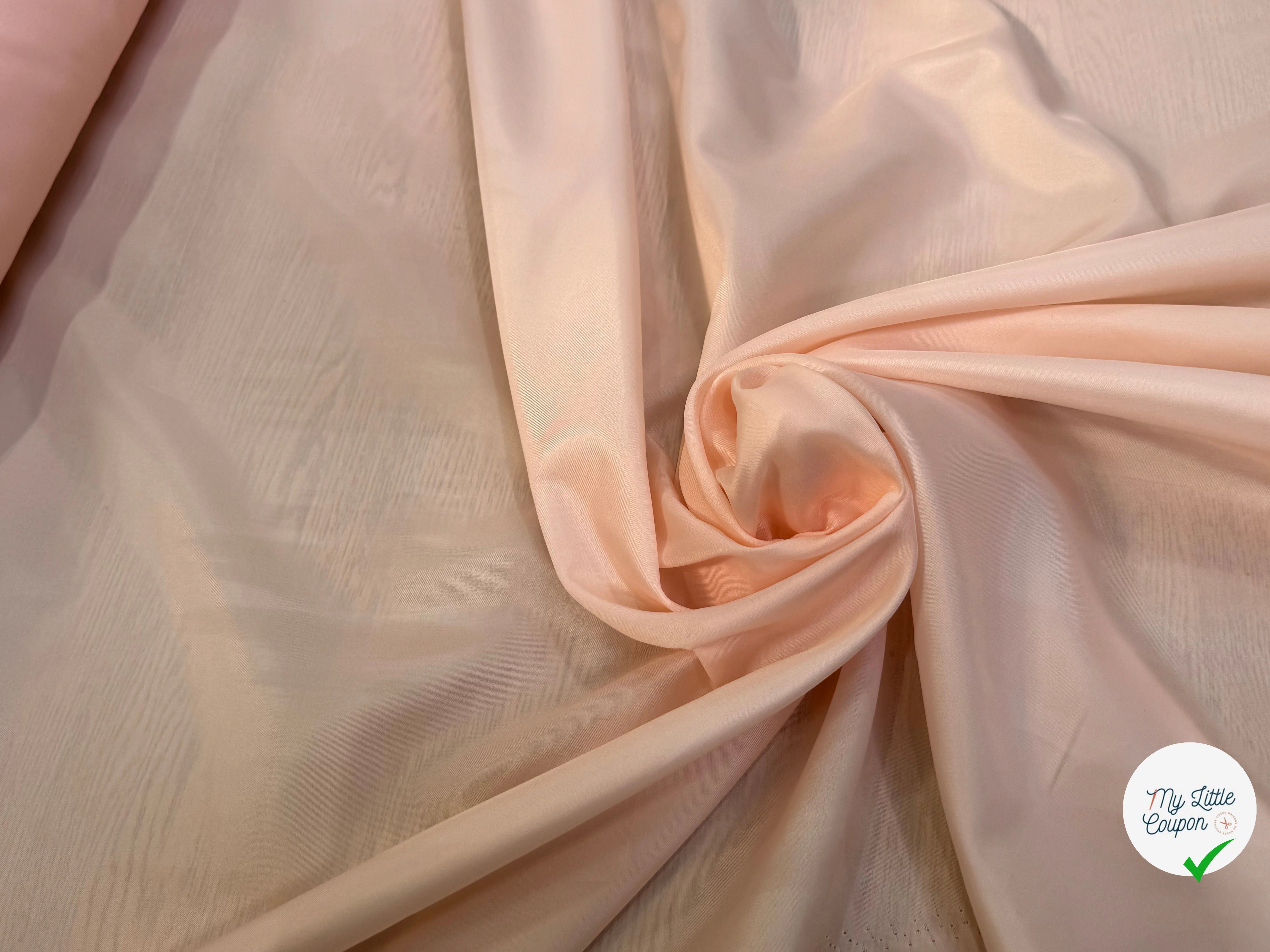 DOUBLURE FINE ROSE SAUMON CLAIR - My Little Coupon