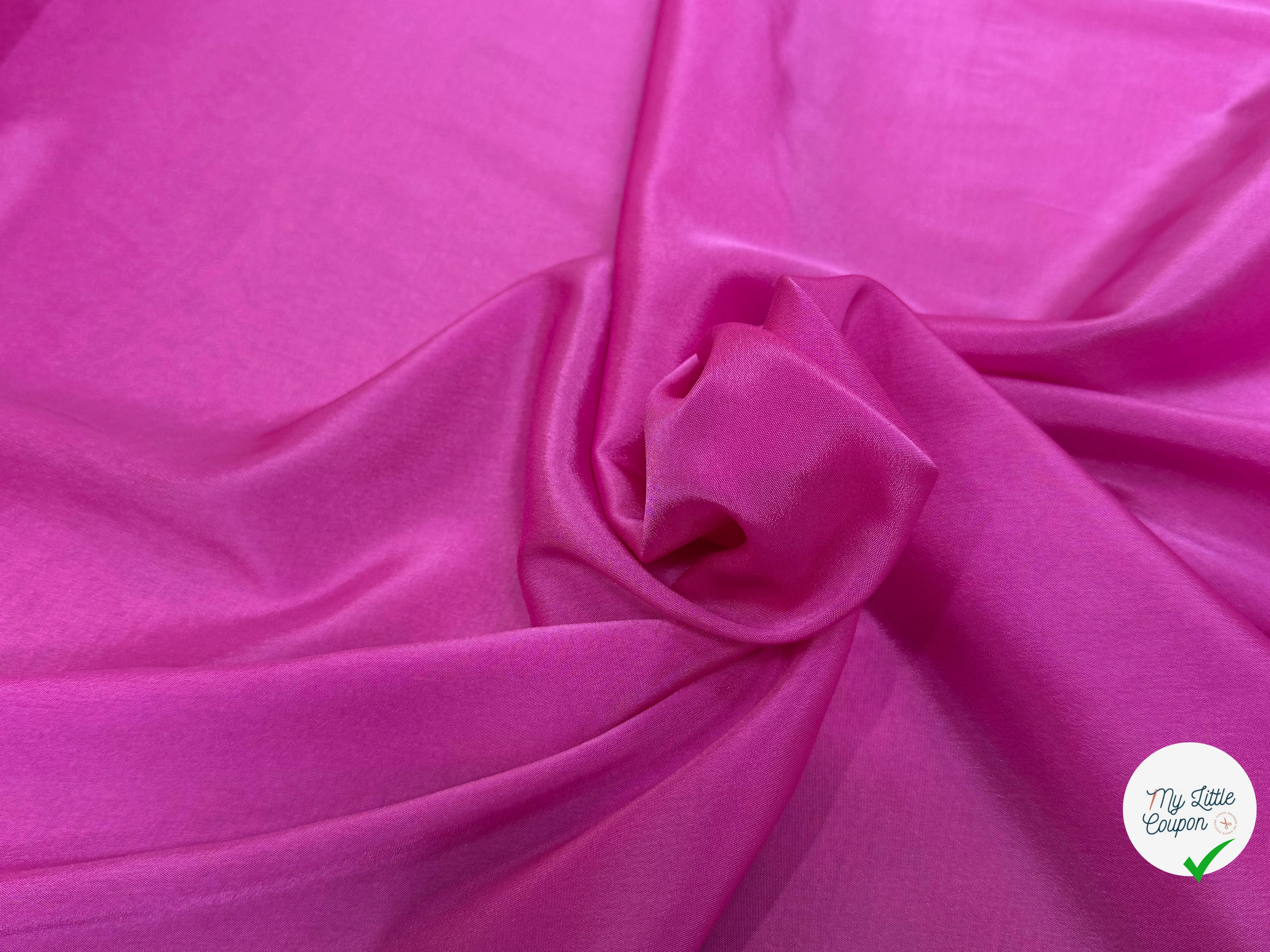 DOUBLURE FLUIDE 68% ACETATE LÉGÈREMENT SATINÉE BARBIE - My Little Coupon