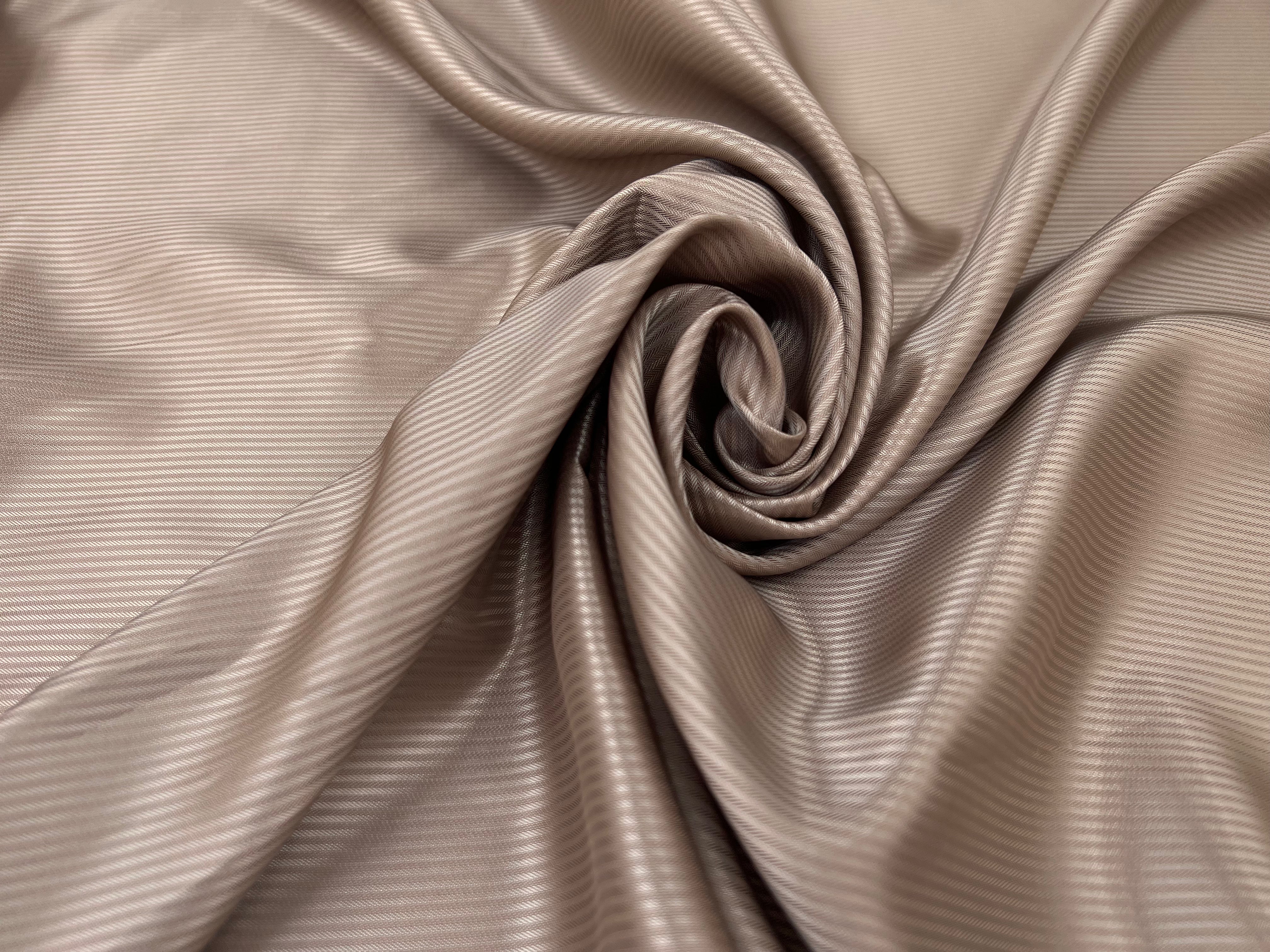 DOUBLURE JACQUARD RAYURES RÉGLISSE MSO