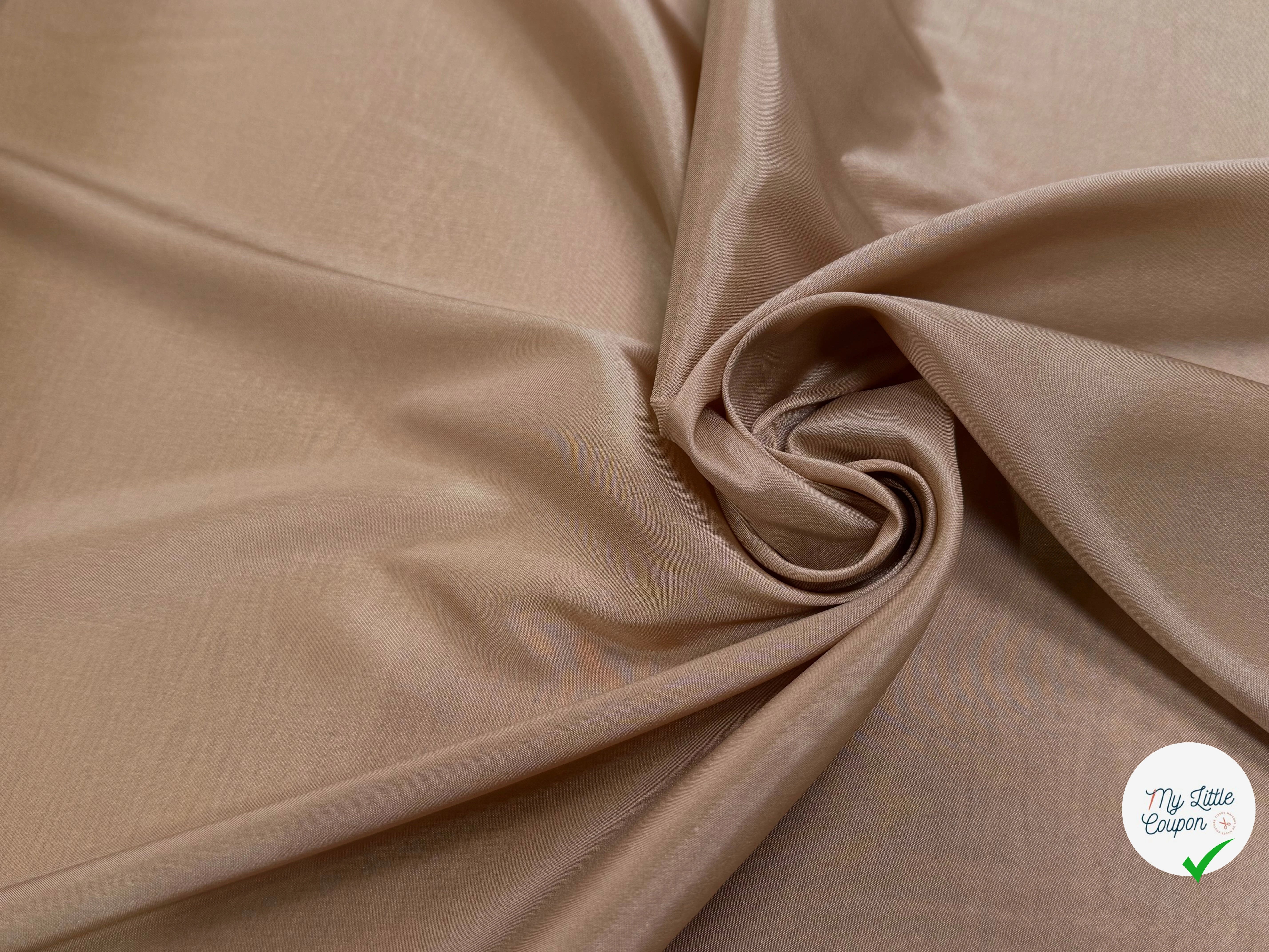DOUBLURE LÉGÈREMENT SATINÉE BEIGE CRÊME - My Little Coupon