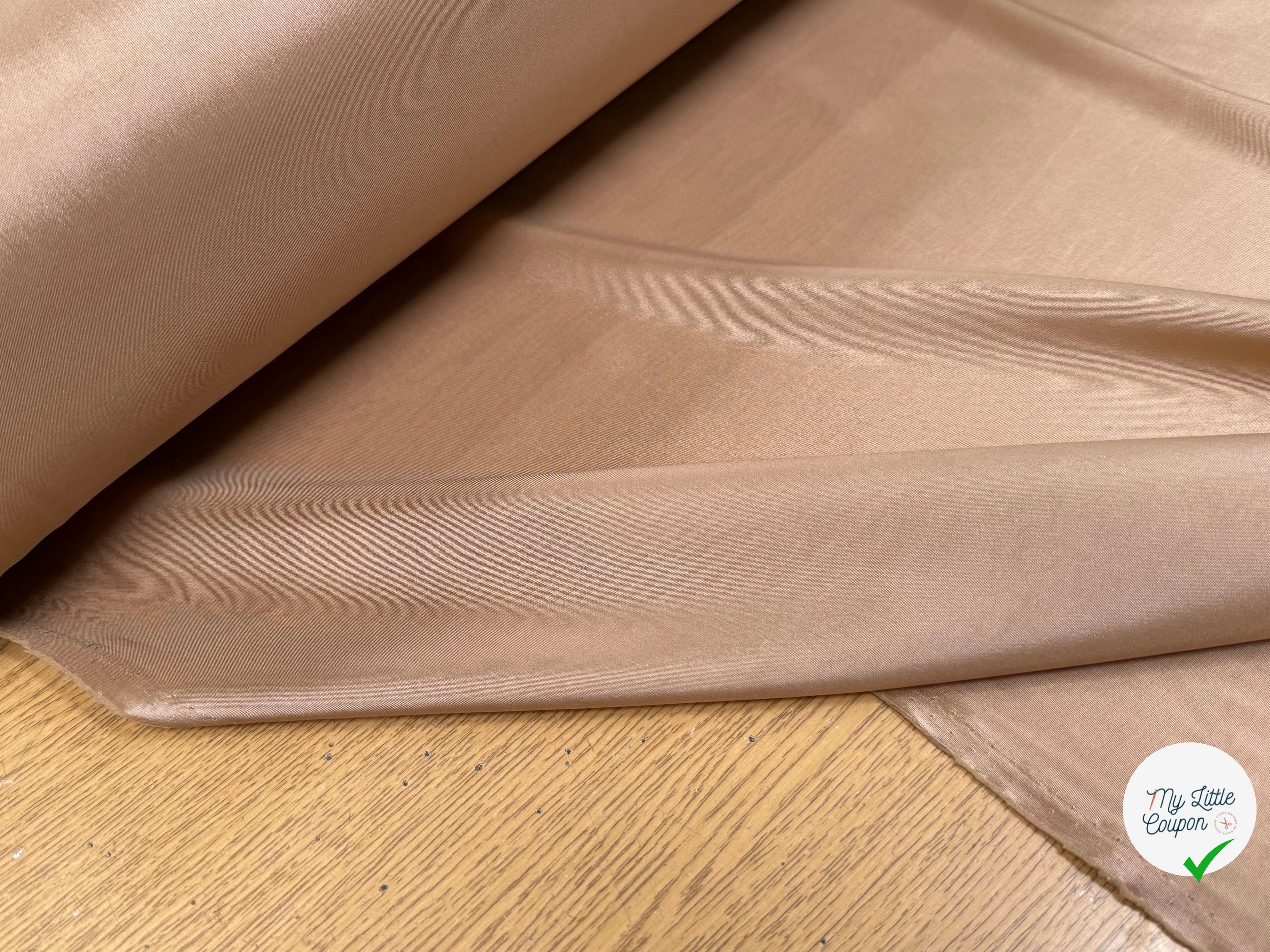 DOUBLURE LÉGÈREMENT SATINÉE BEIGE CRÊME - My Little Coupon