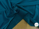 DOUBLURE LÉGÈREMENT SATINÉE ET STRETCH BLEU PÉTROLE - My Little Coupon