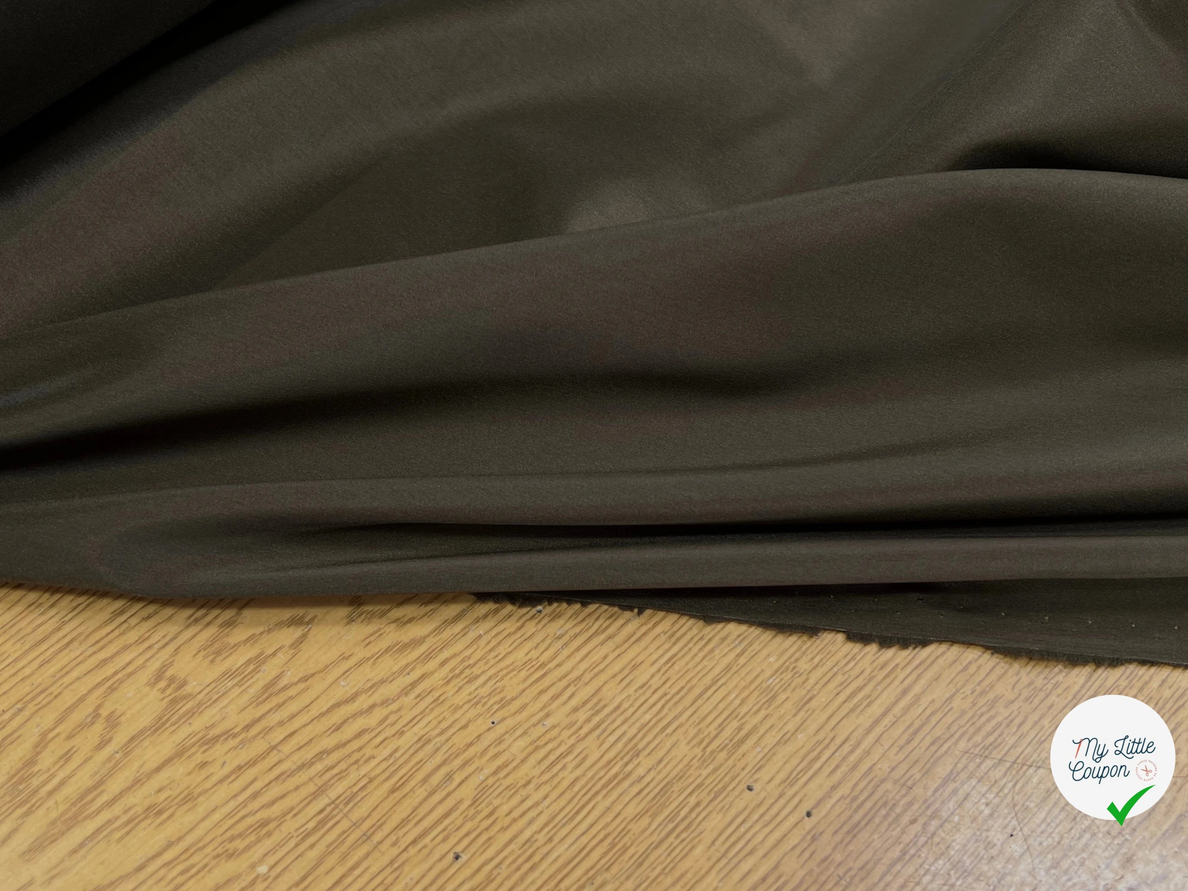 DOUBLURE LÉGÈREMENT SATINÉE FINE FROIDE KAKI - My Little Coupon