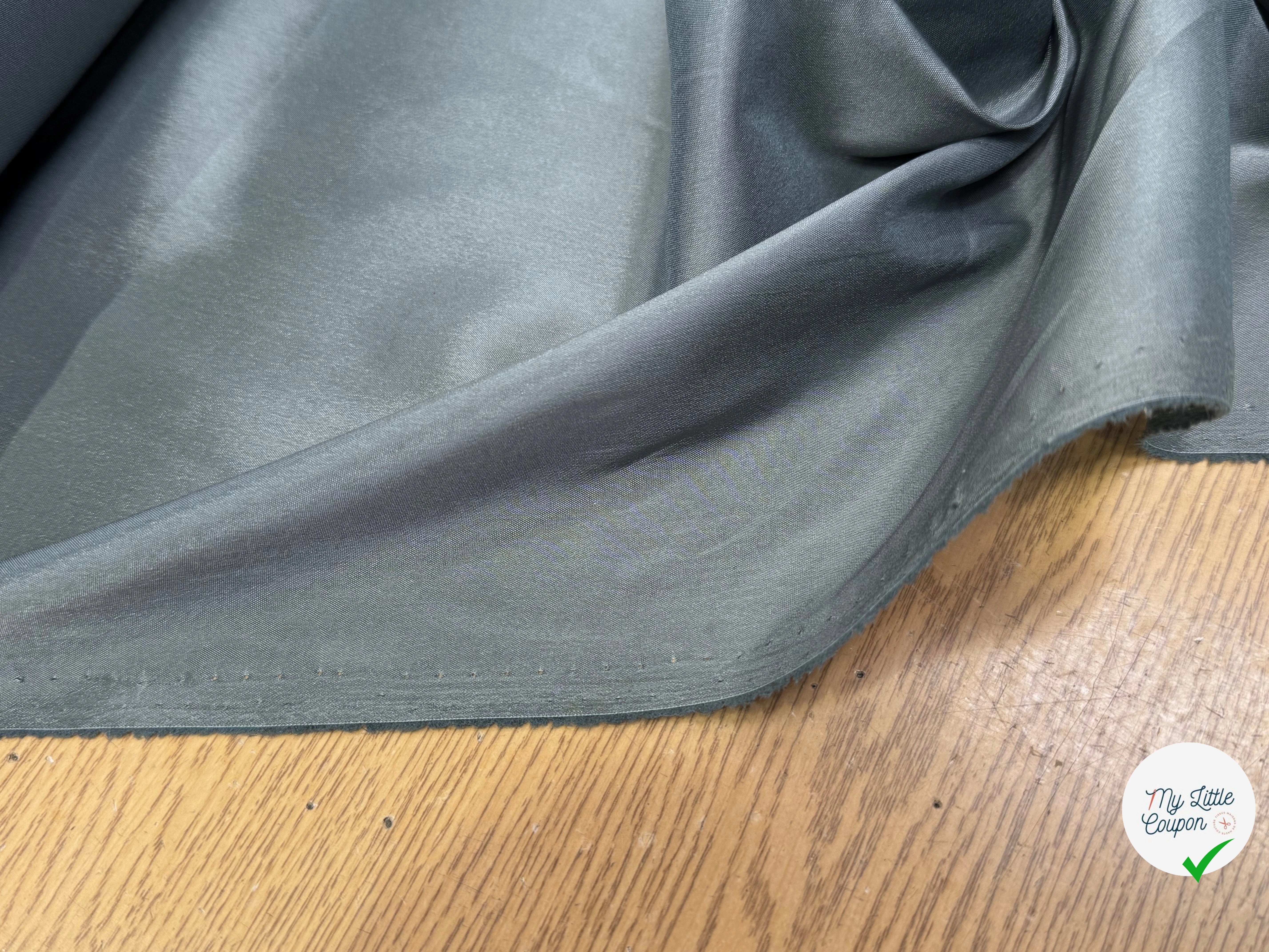 DOUBLURE LÉGÈREMENT SATINÉE GRIS BLEU - My Little Coupon