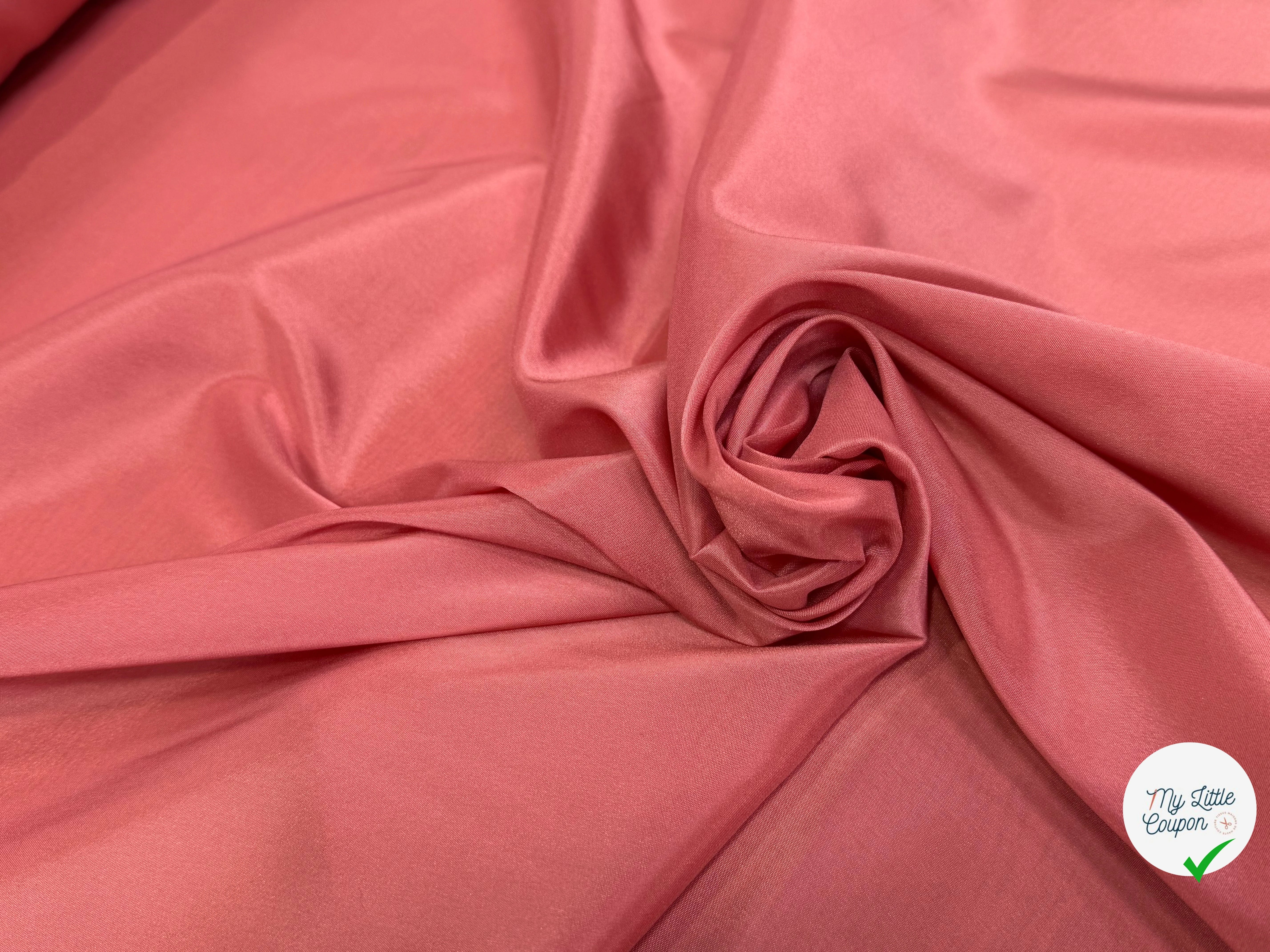 DOUBLURE LÉGÈREMENT SATINÉE ROSE PAMPLEMOUSSE - My Little Coupon