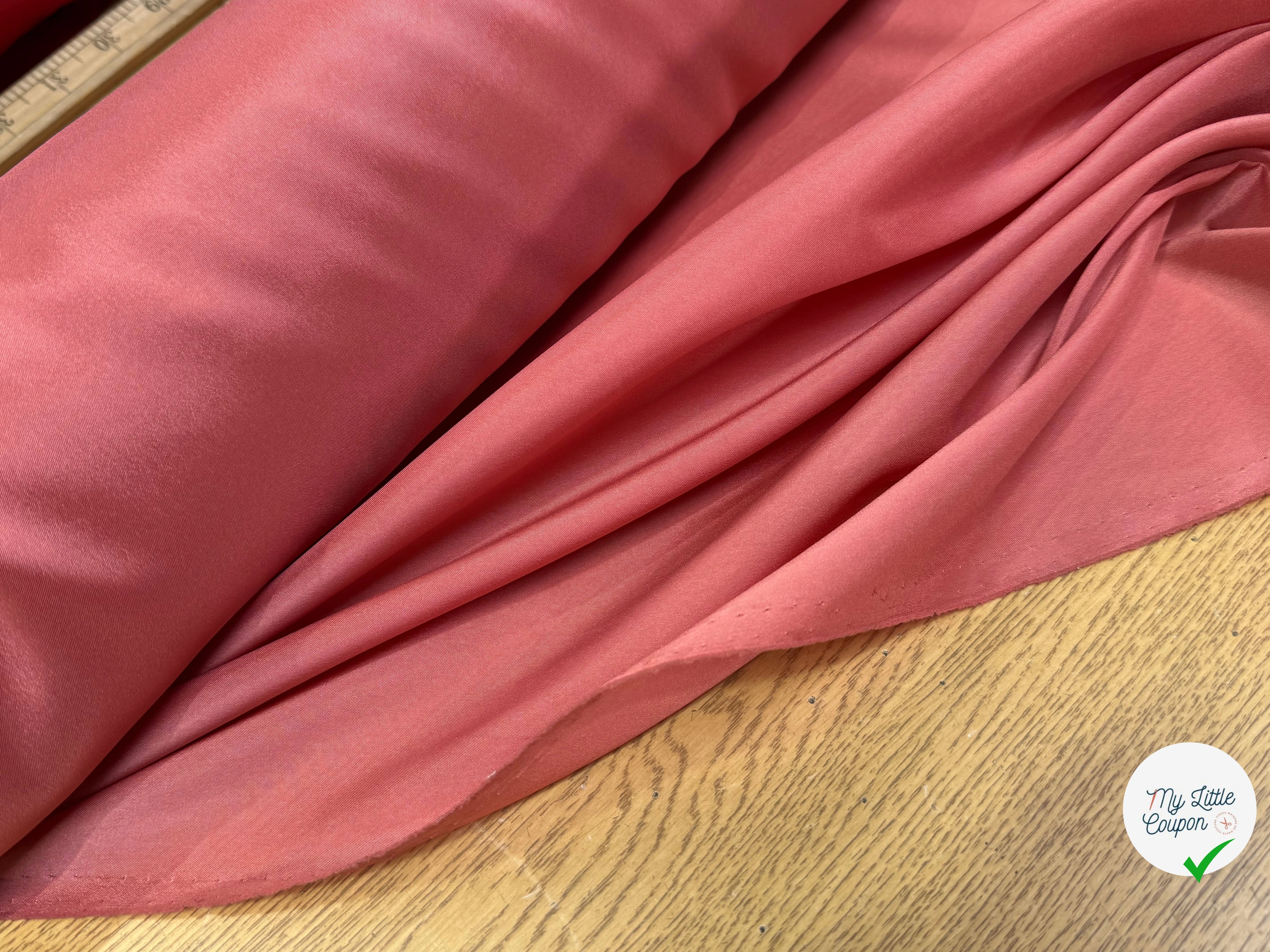 DOUBLURE LÉGÈREMENT SATINÉE ROSE PAMPLEMOUSSE - My Little Coupon