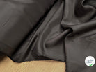 DOUBLURE LISSE 100% VISCOSE FINE BLACK COFFEE - My Little Coupon