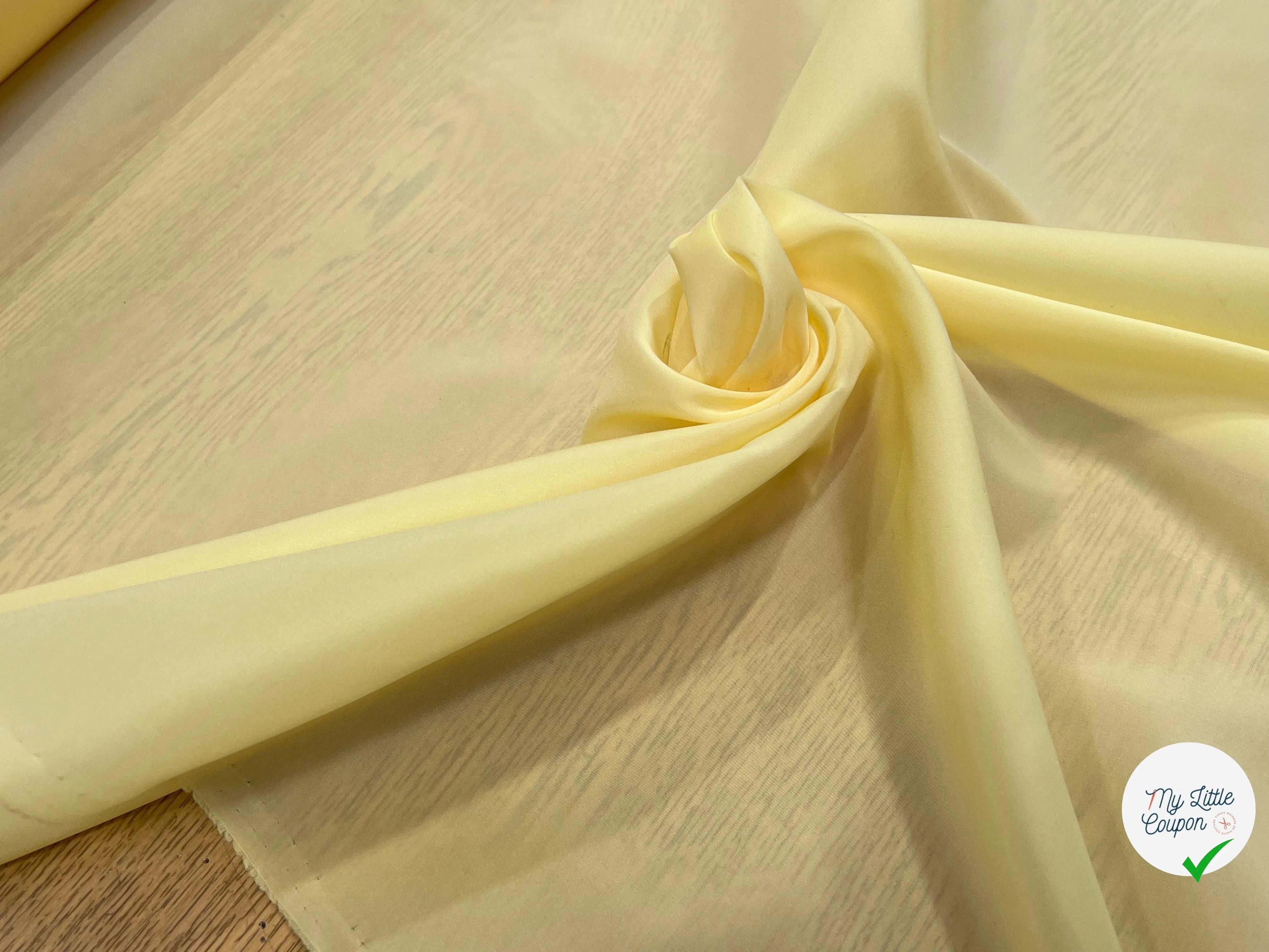 DOUBLURE NYLON FIN JAUNE VANILLE - My Little Coupon