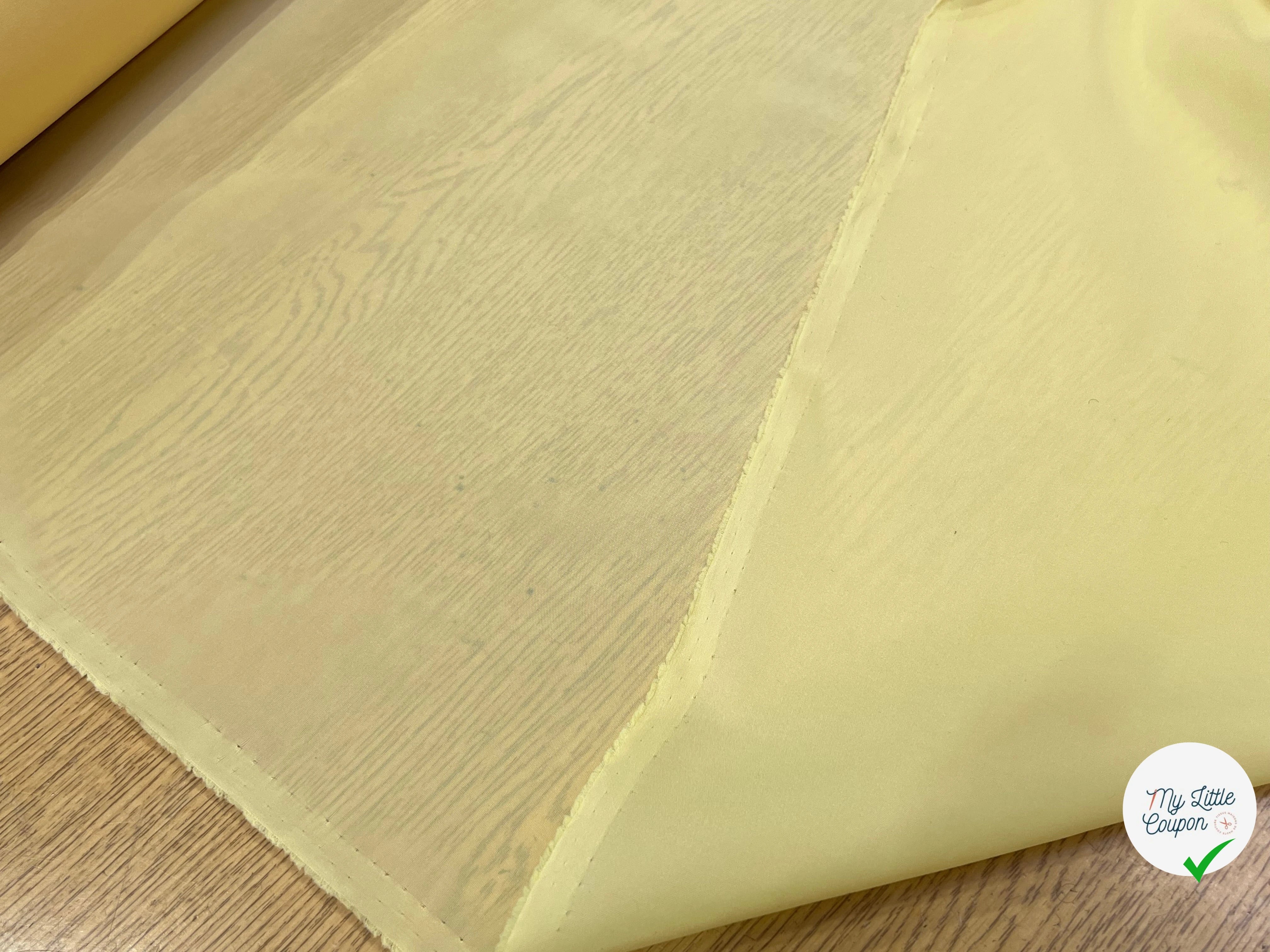 DOUBLURE NYLON FIN JAUNE VANILLE - My Little Coupon