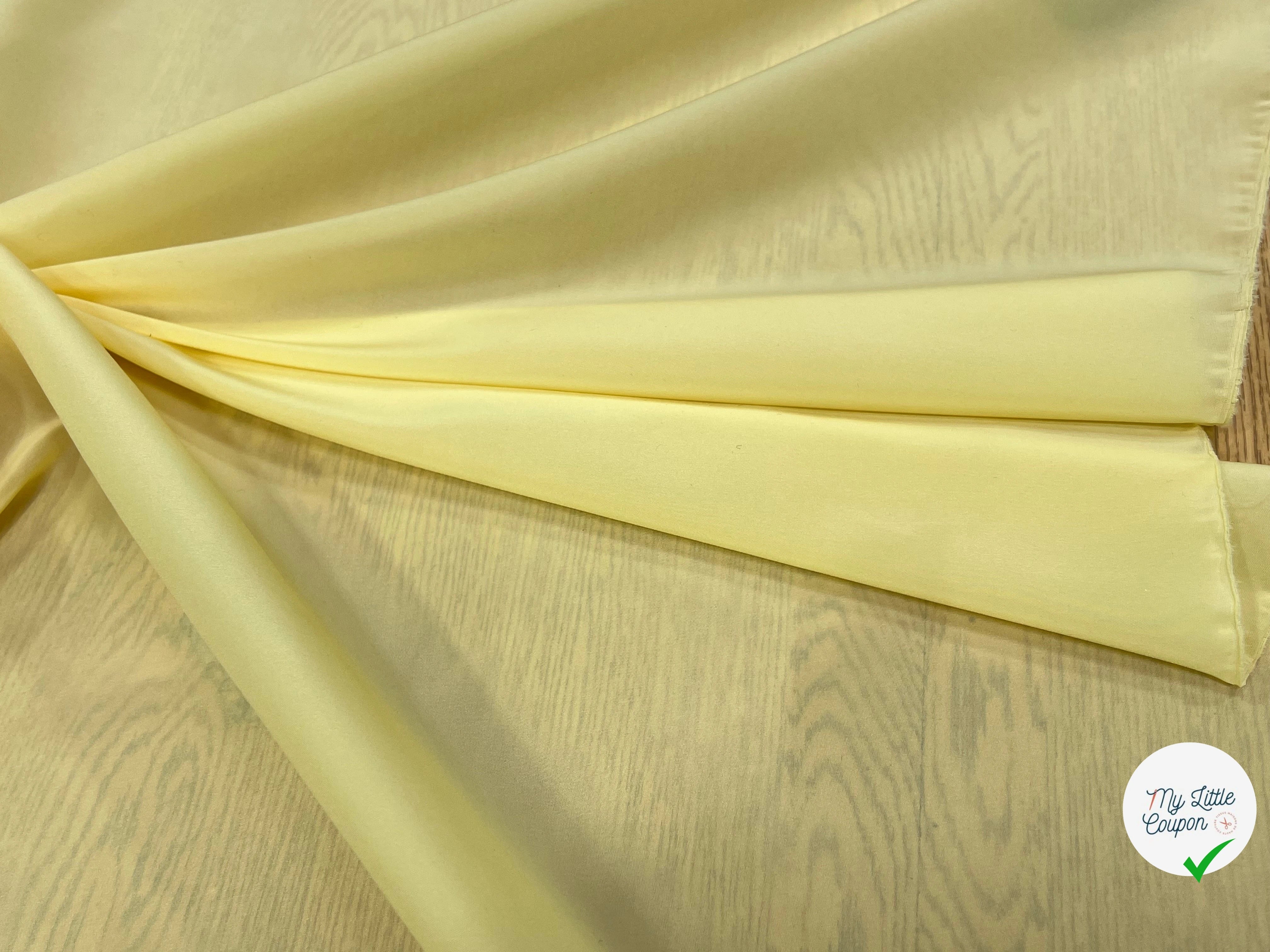 DOUBLURE NYLON FIN JAUNE VANILLE - My Little Coupon