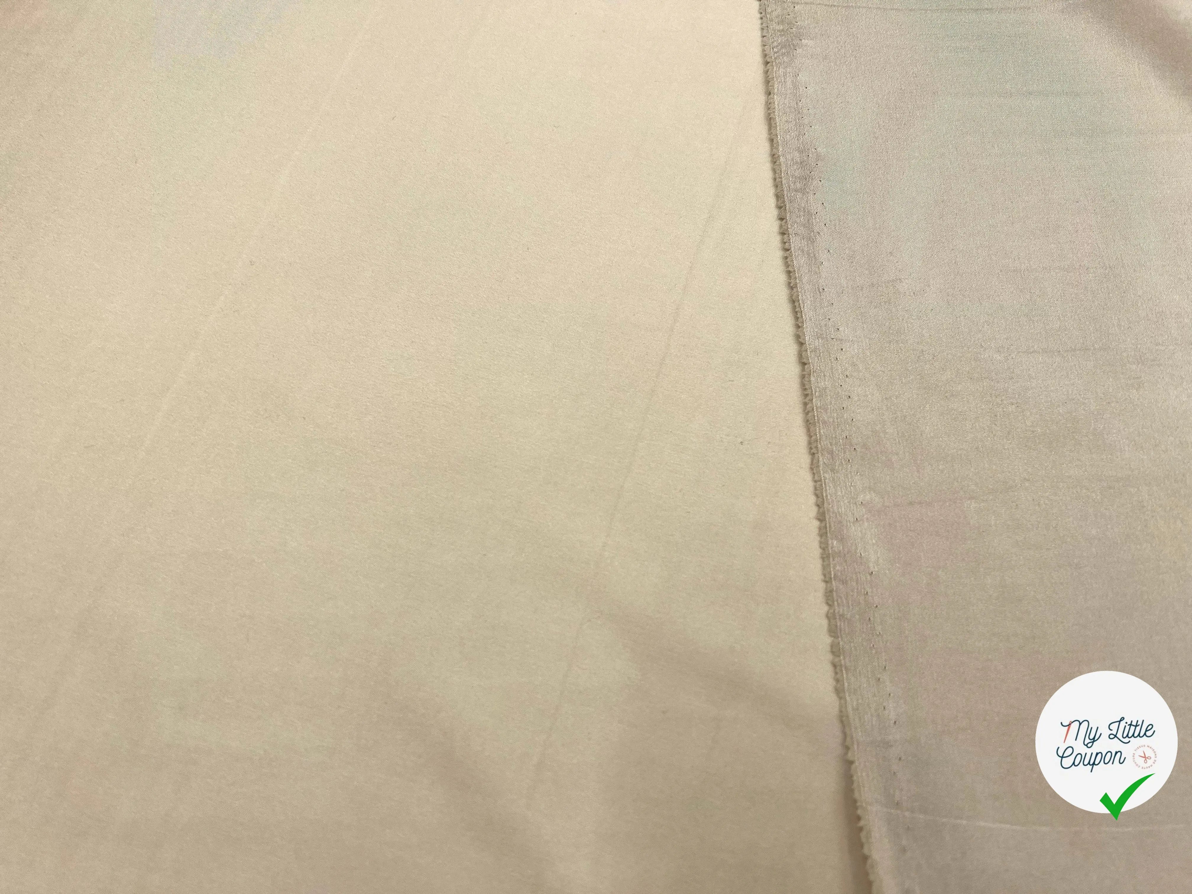 DOUBLURE PONGÉ CARAMEL - coupon de tissu de 3 mètres - My Little Coupon - tissu - coudre