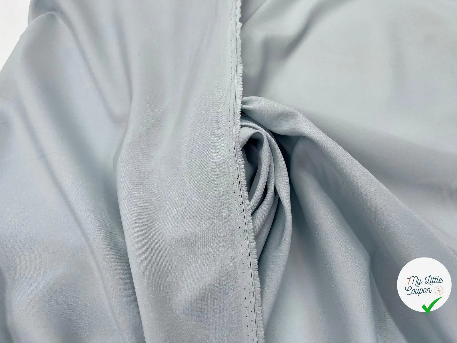 DOUBLURE PONGÉ POLYESTER BABY BLUE - My Little Coupon - tissu - coudre
