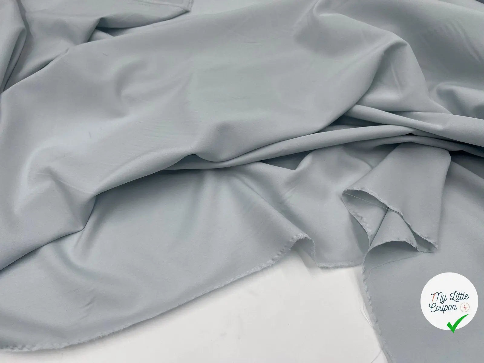 DOUBLURE PONGÉ POLYESTER BABY BLUE - My Little Coupon - tissu - coudre