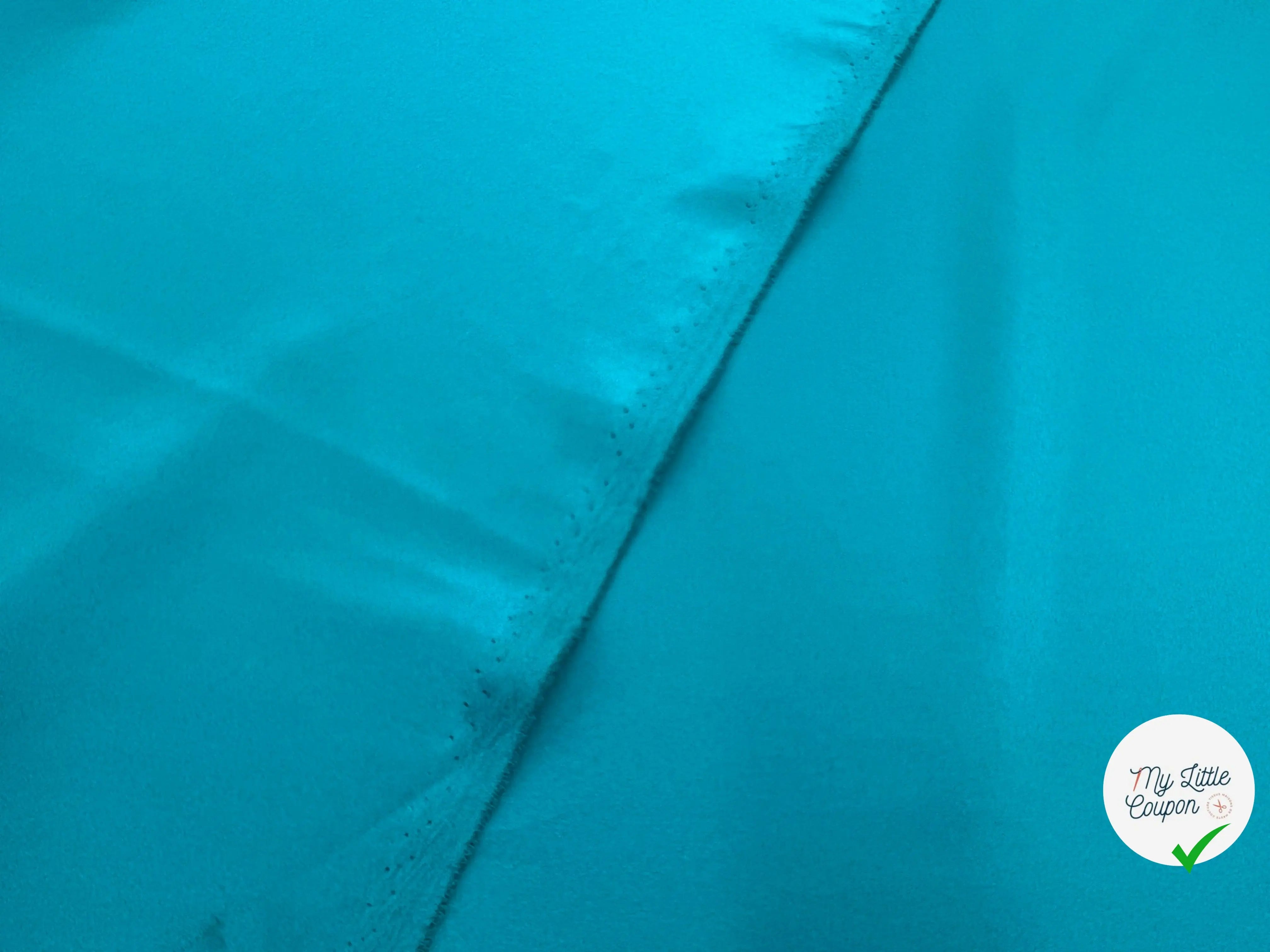 DOUBLURE PONGÉ VERT ACQUA - My Little Coupon - tissu - coudre