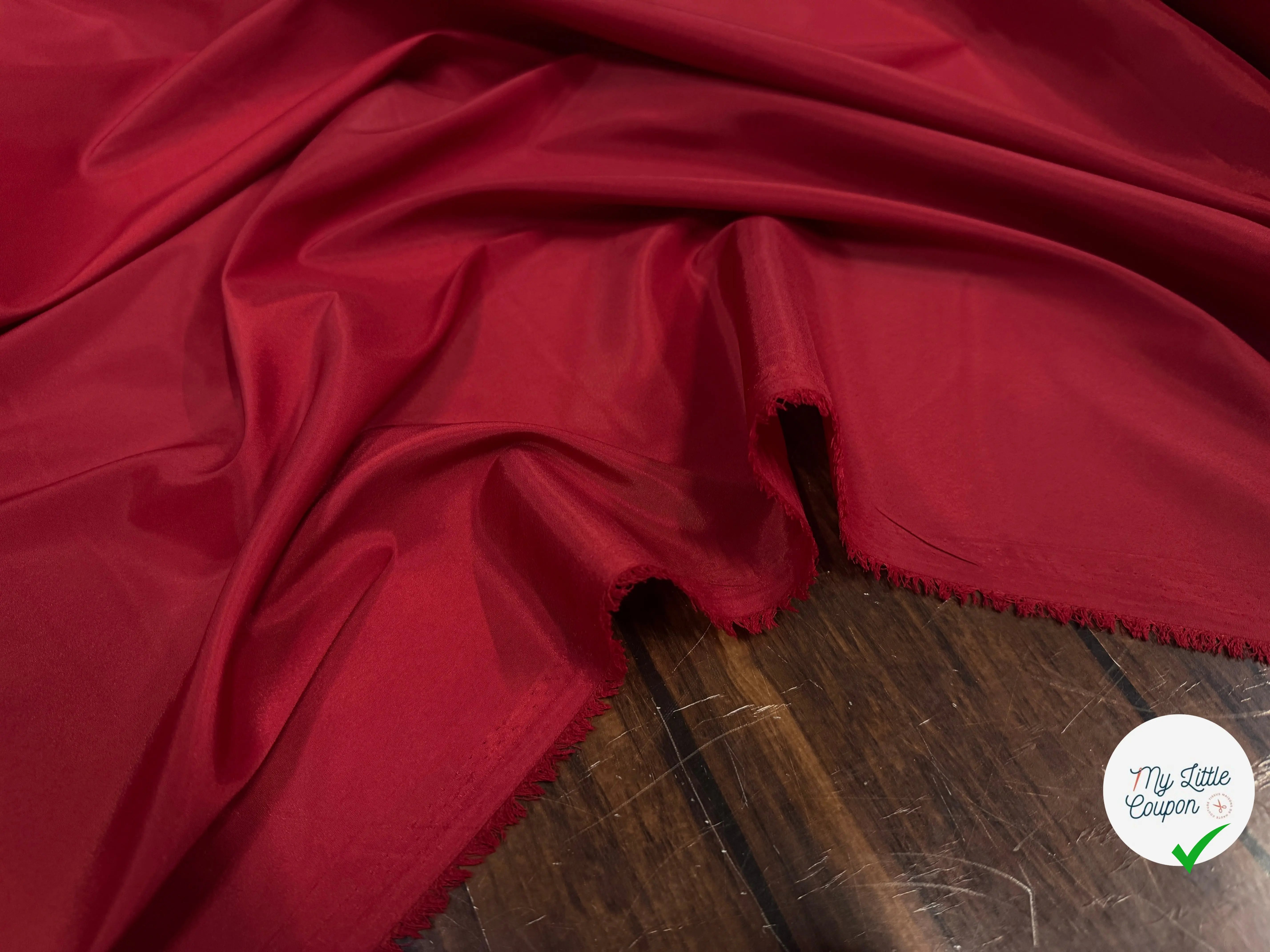 DOUBLURE ROUGE LÉGÈREMENT STRETCH - My Little Coupon