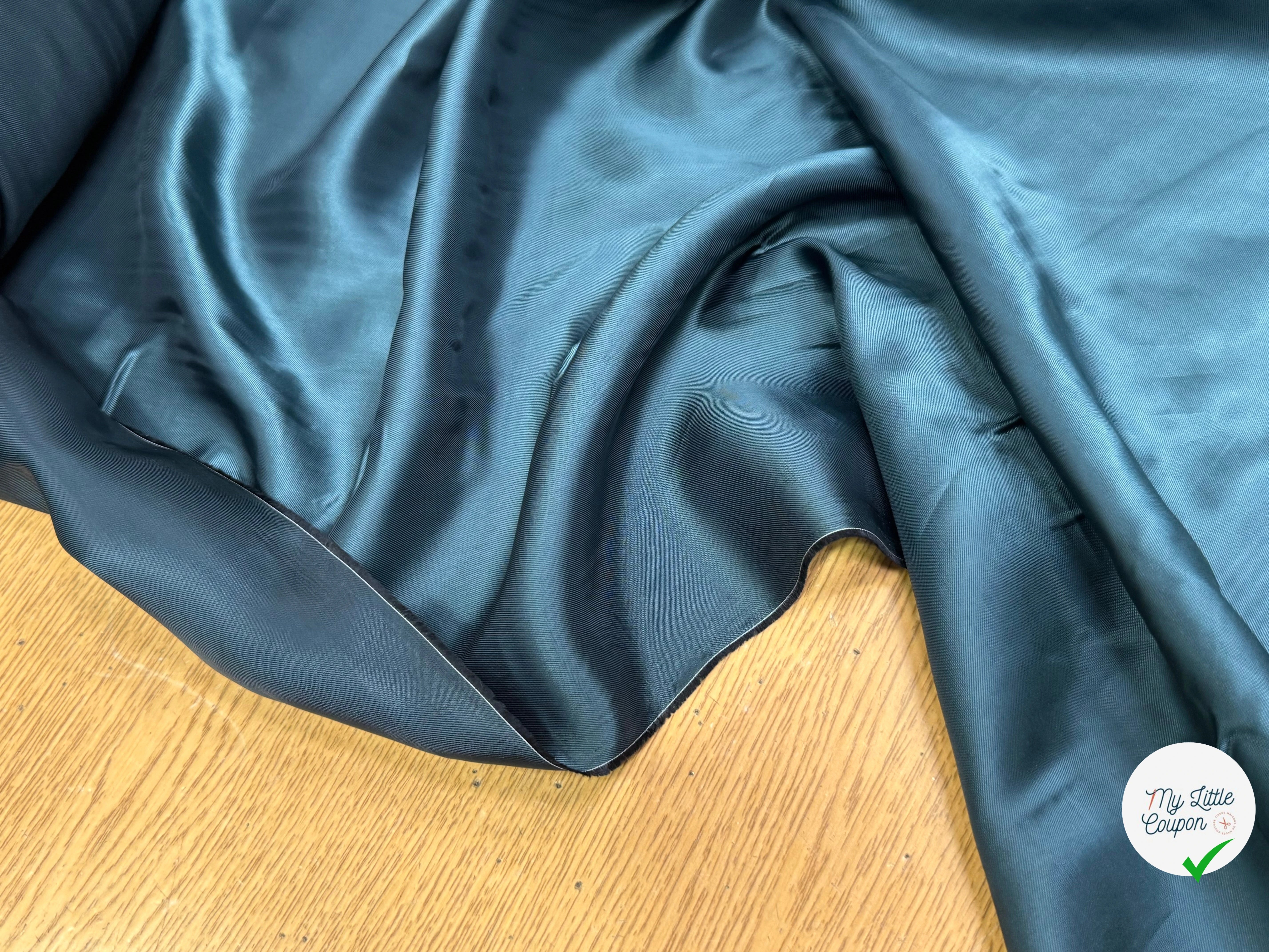 DOUBLURE SATIN  100% VISCOSE VERT SAPIN - My Little Coupon