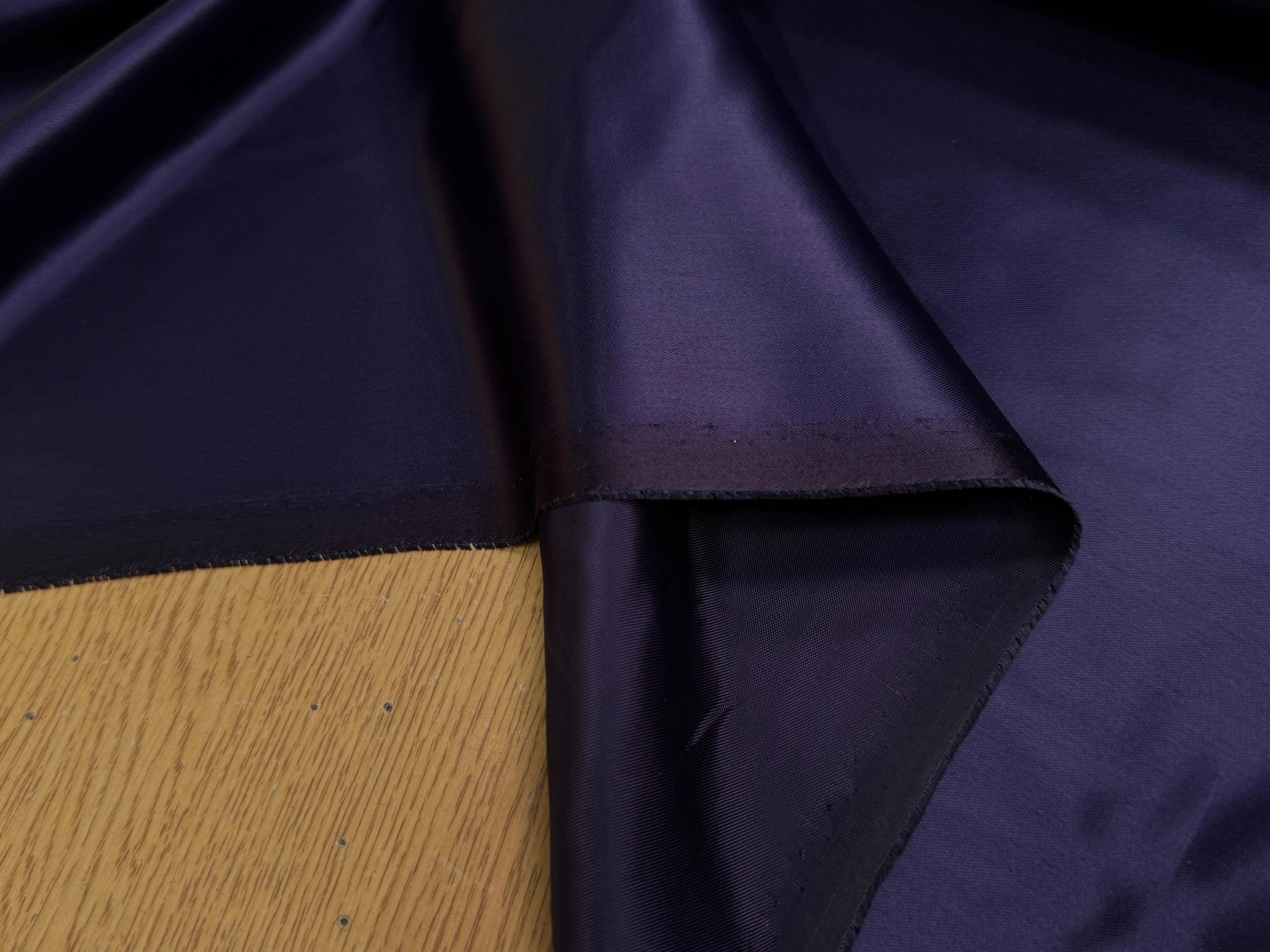 DOUBLURE SATIN ACETATE VISCOSE  PURPLE IMPERIAL - My Little Coupon