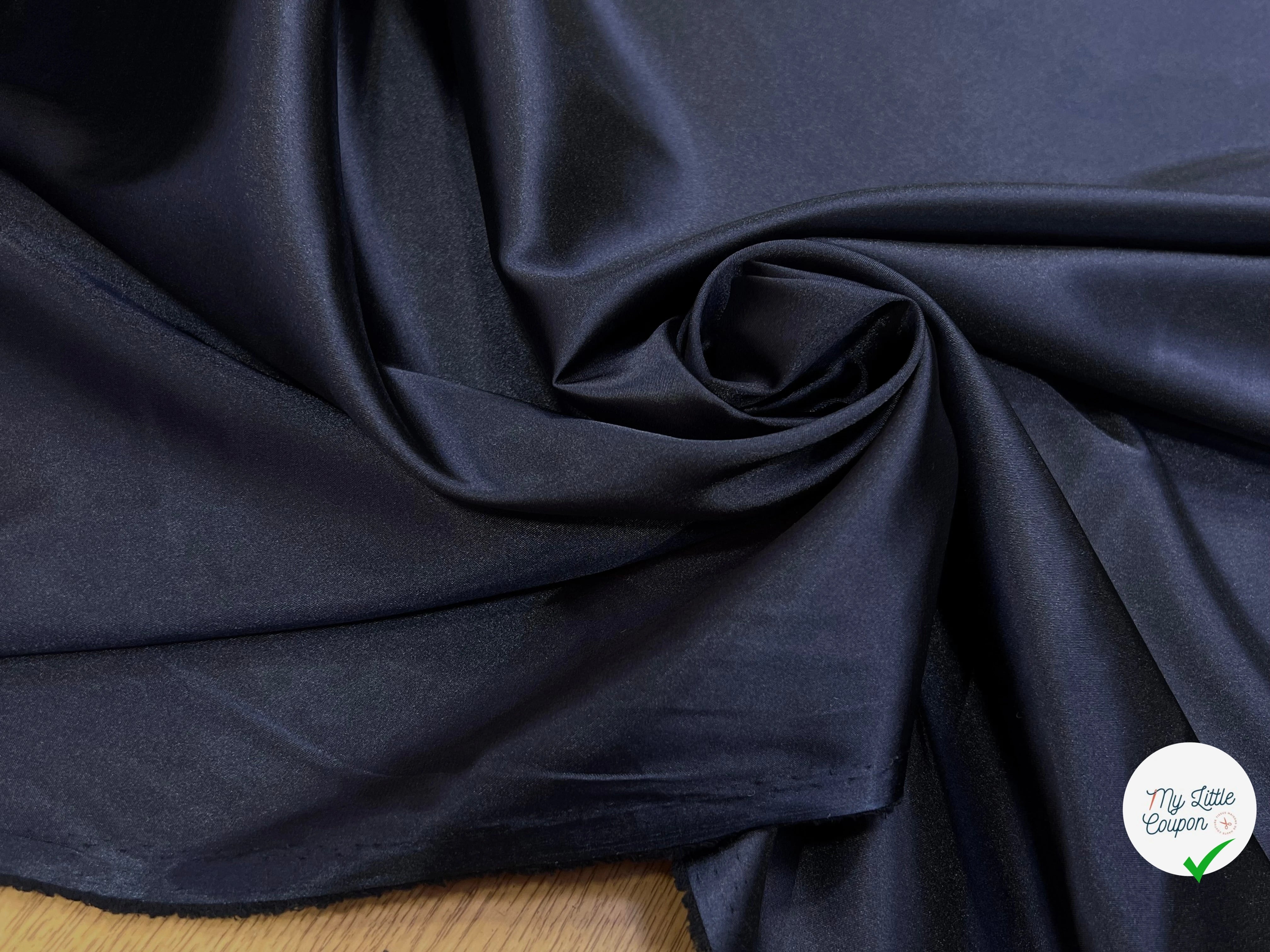 DOUBLURE SATIN CHIC BLEU MARINE - My Little Coupon