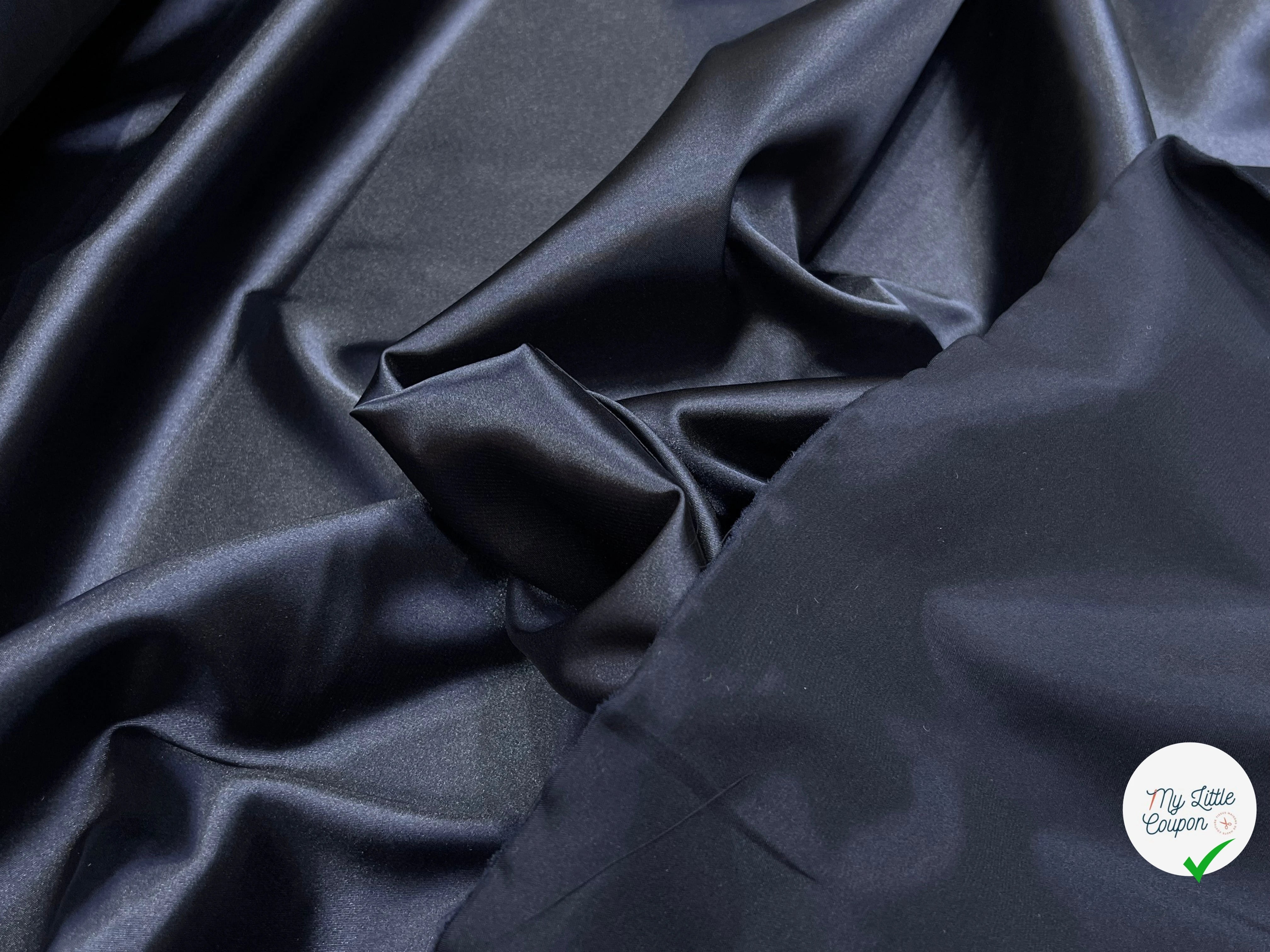 DOUBLURE SATIN CHIC BLEU MARINE - My Little Coupon