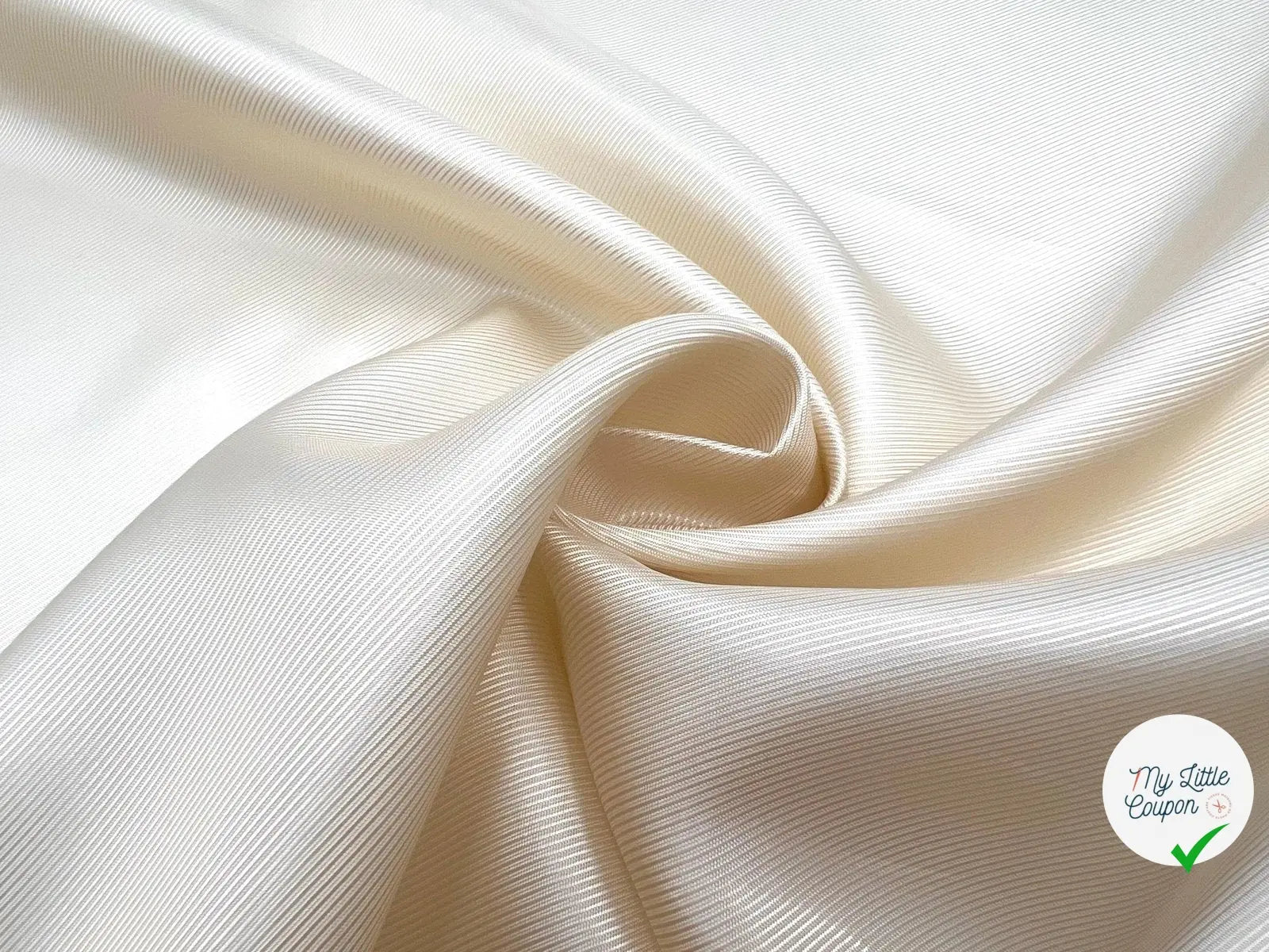 DOUBLURE SATIN FAÇON DRILL 100% VISCOSE MIEL CLAIR - My Little Coupon - tissu - coudre