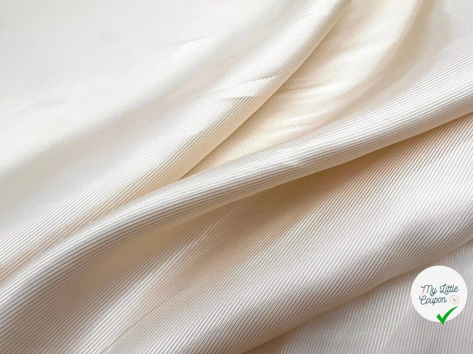 DOUBLURE SATIN FAÇON DRILL 100% VISCOSE MIEL CLAIR - My Little Coupon - tissu - coudre