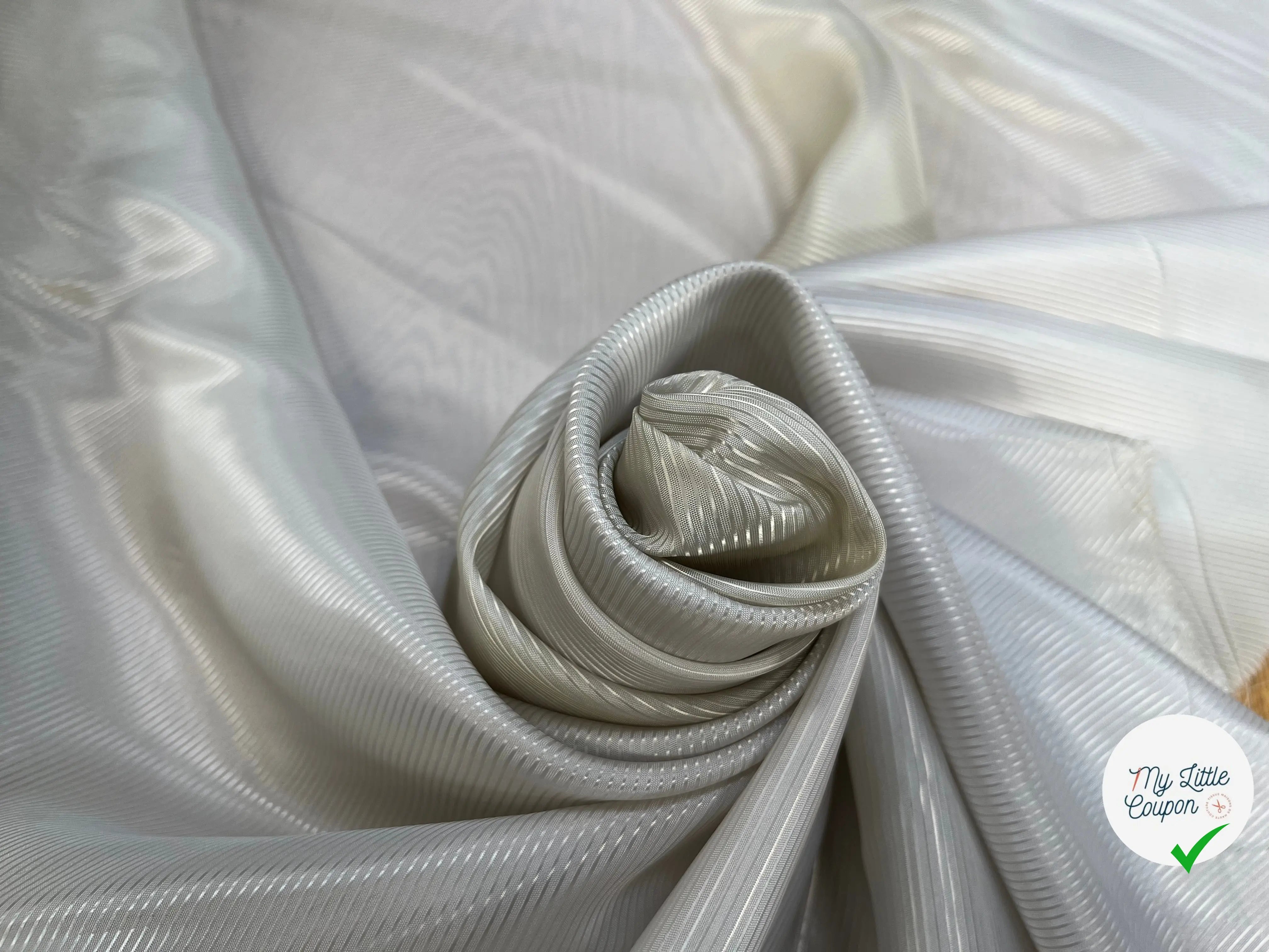DOUBLURE SATIN FACON DRILL BEIGE GRIS - My Little Coupon