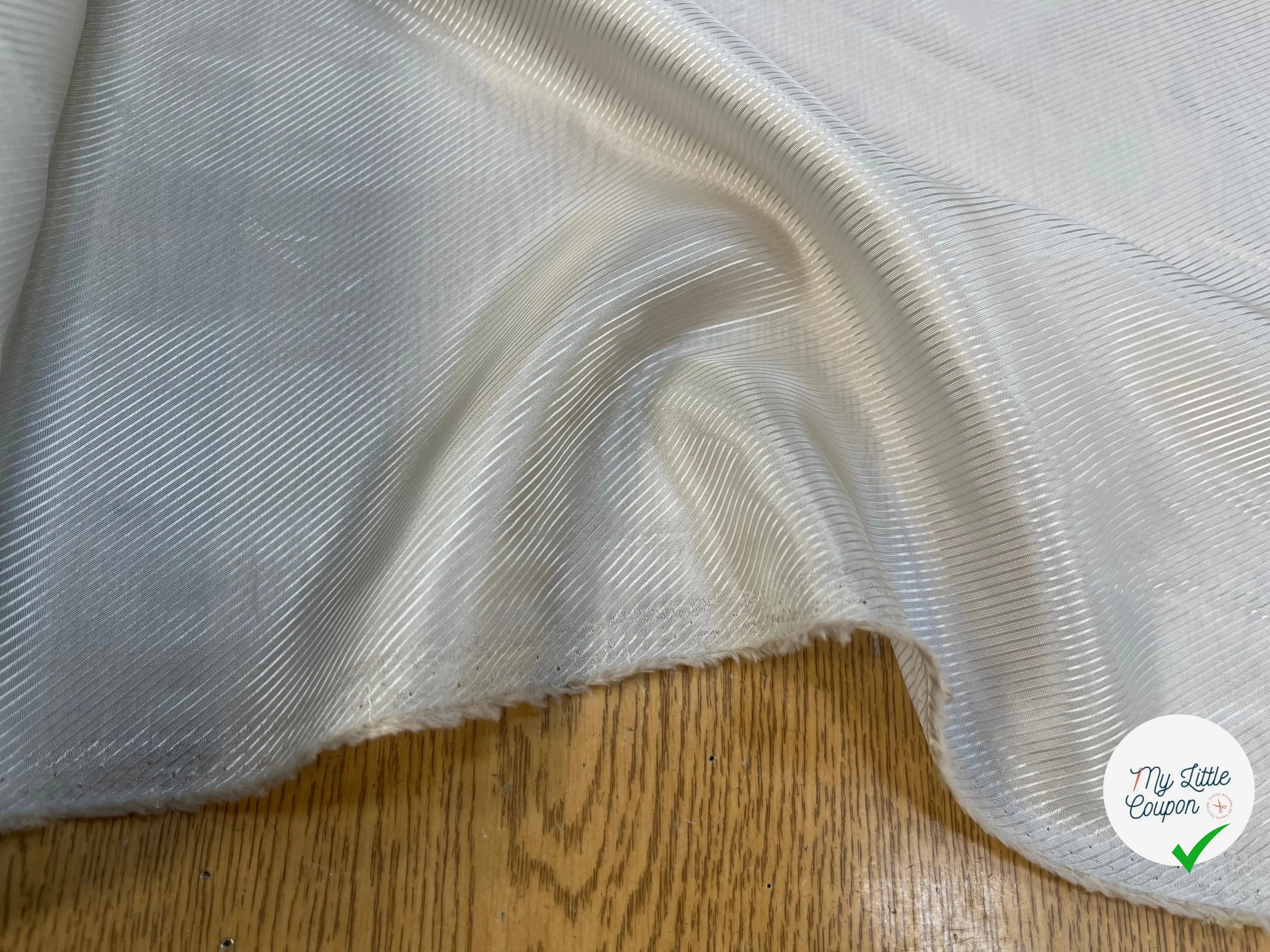 DOUBLURE SATIN FACON DRILL BEIGE GRIS - My Little Coupon