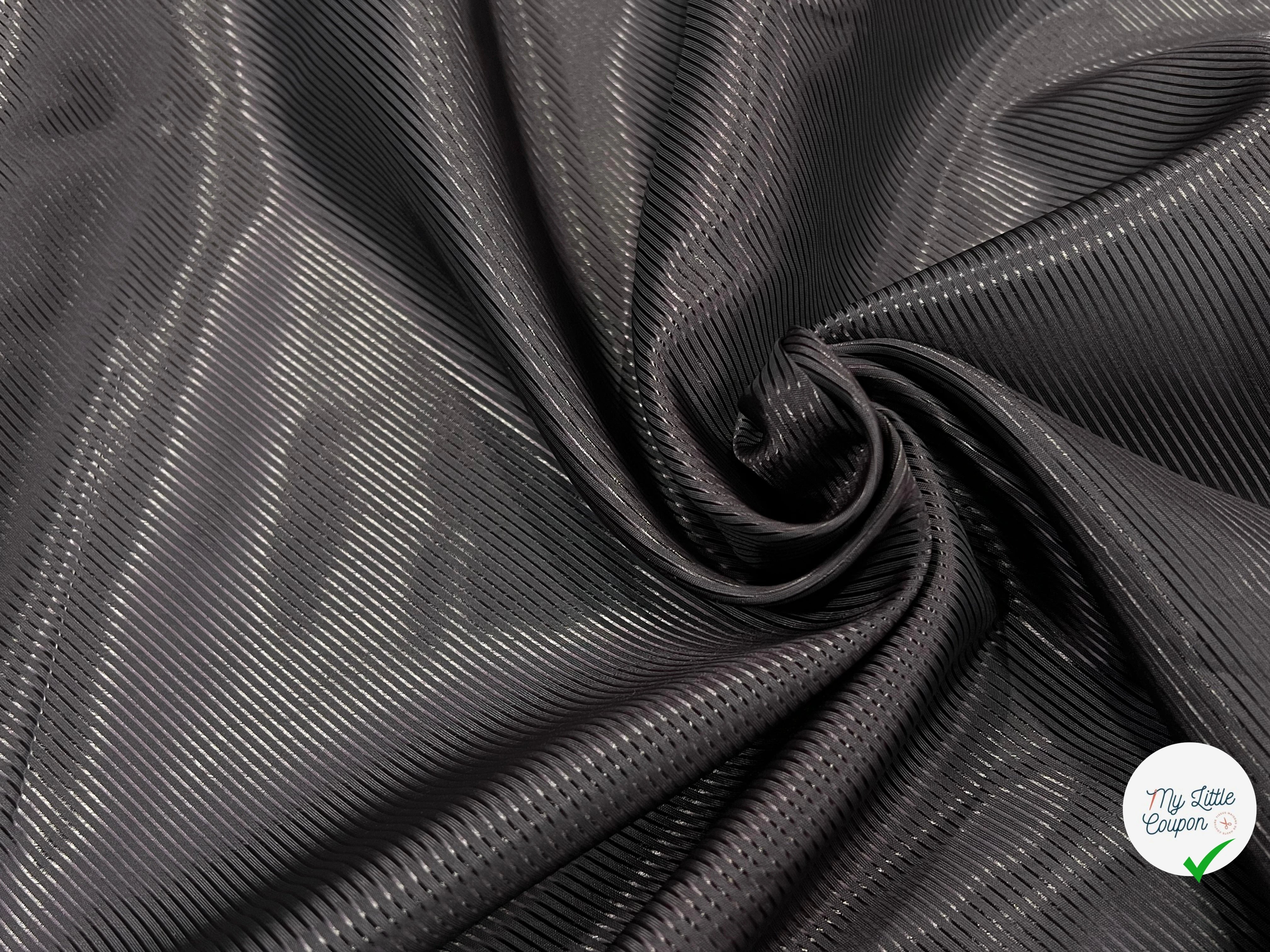 DOUBLURE SATIN FACON DRILL MARRON FONCÉ - My Little Coupon