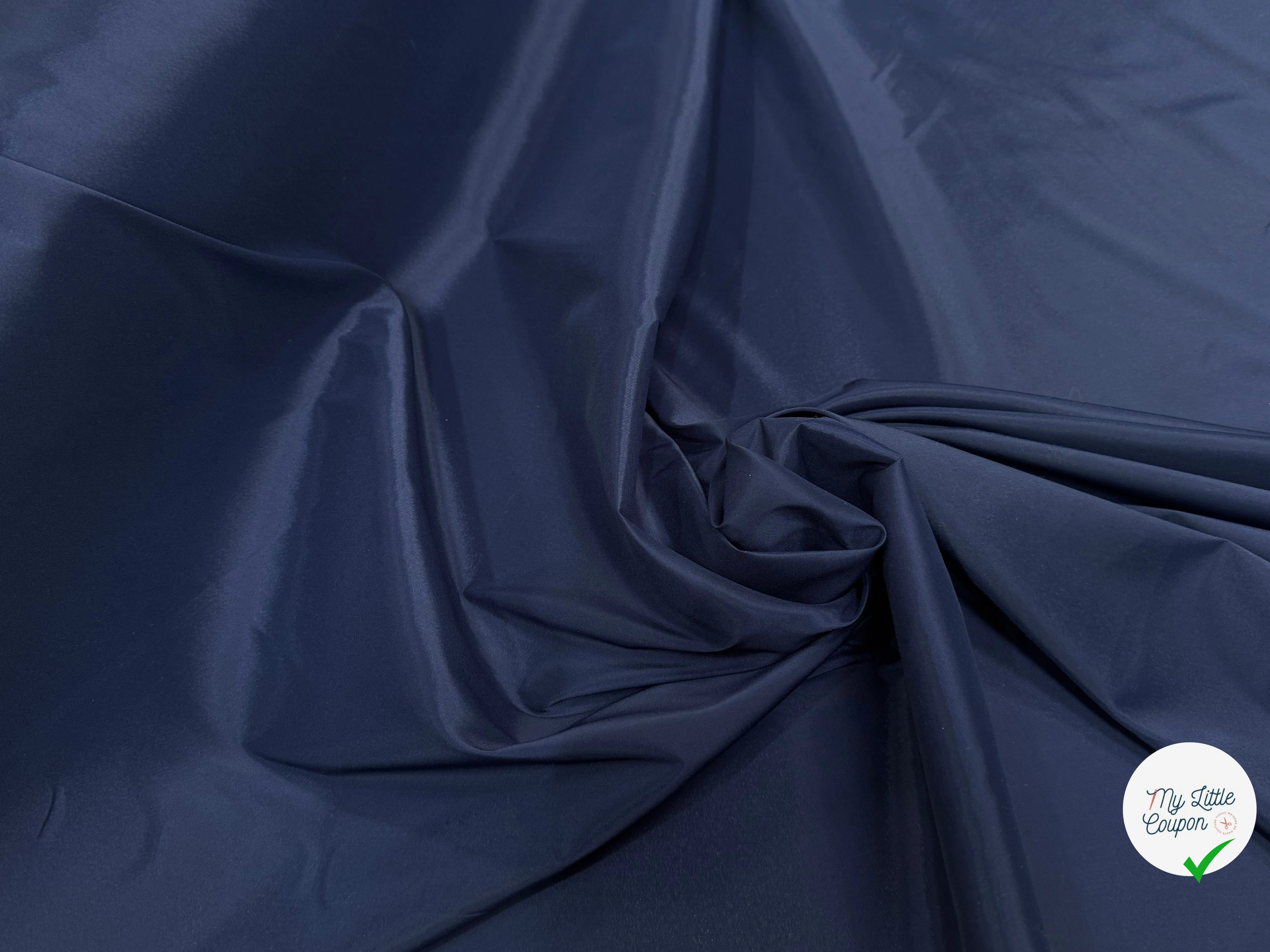 DOUBLURE SATIN FIN MEDIEVAL BLUE - My Little Coupon