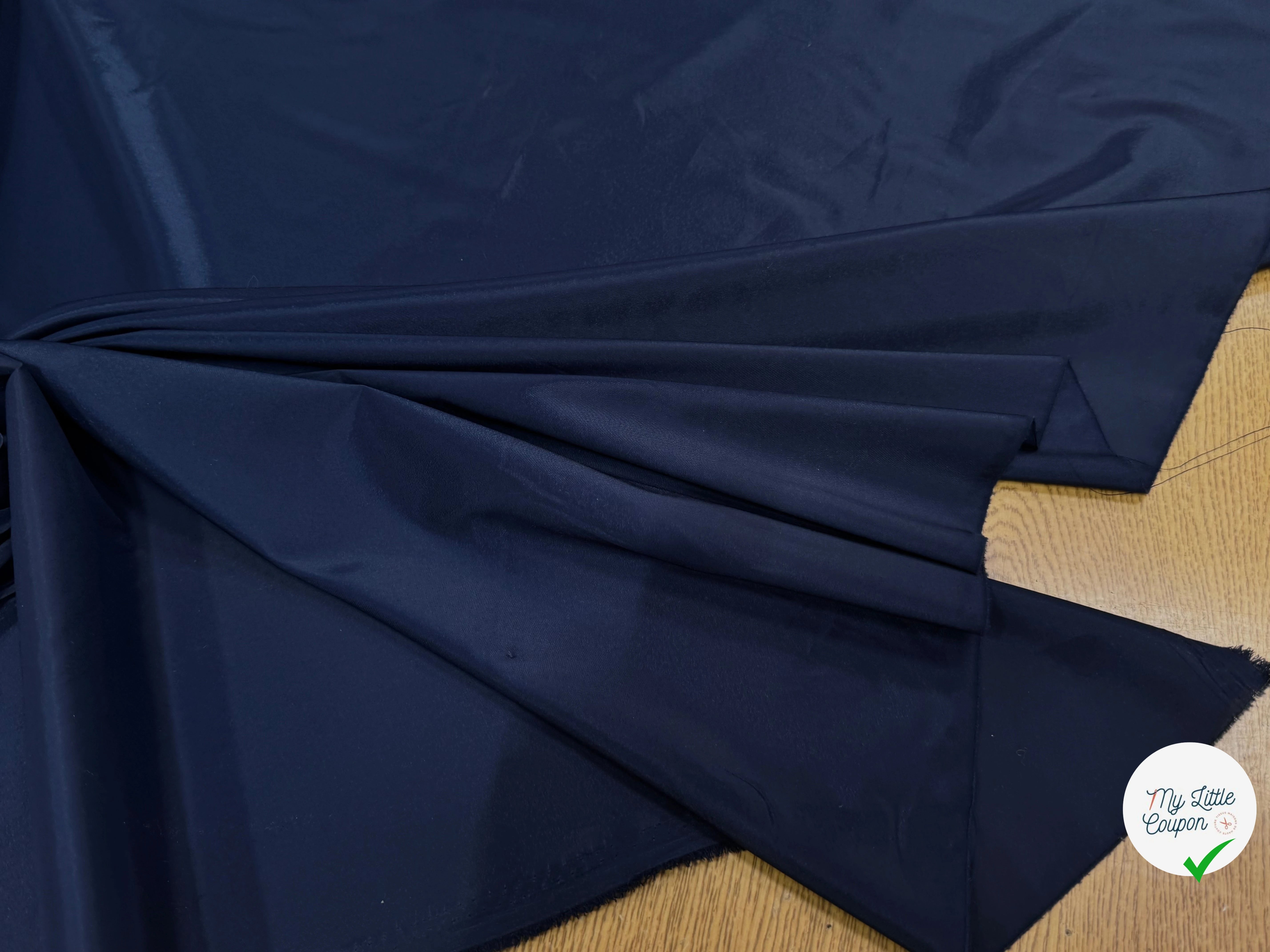 DOUBLURE SATIN FIN MEDIEVAL BLUE - My Little Coupon