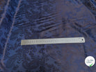 DOUBLURE SATIN IMPRIMÉ FLOREAUX BLEU 58% VISCOSE - My Little Coupon