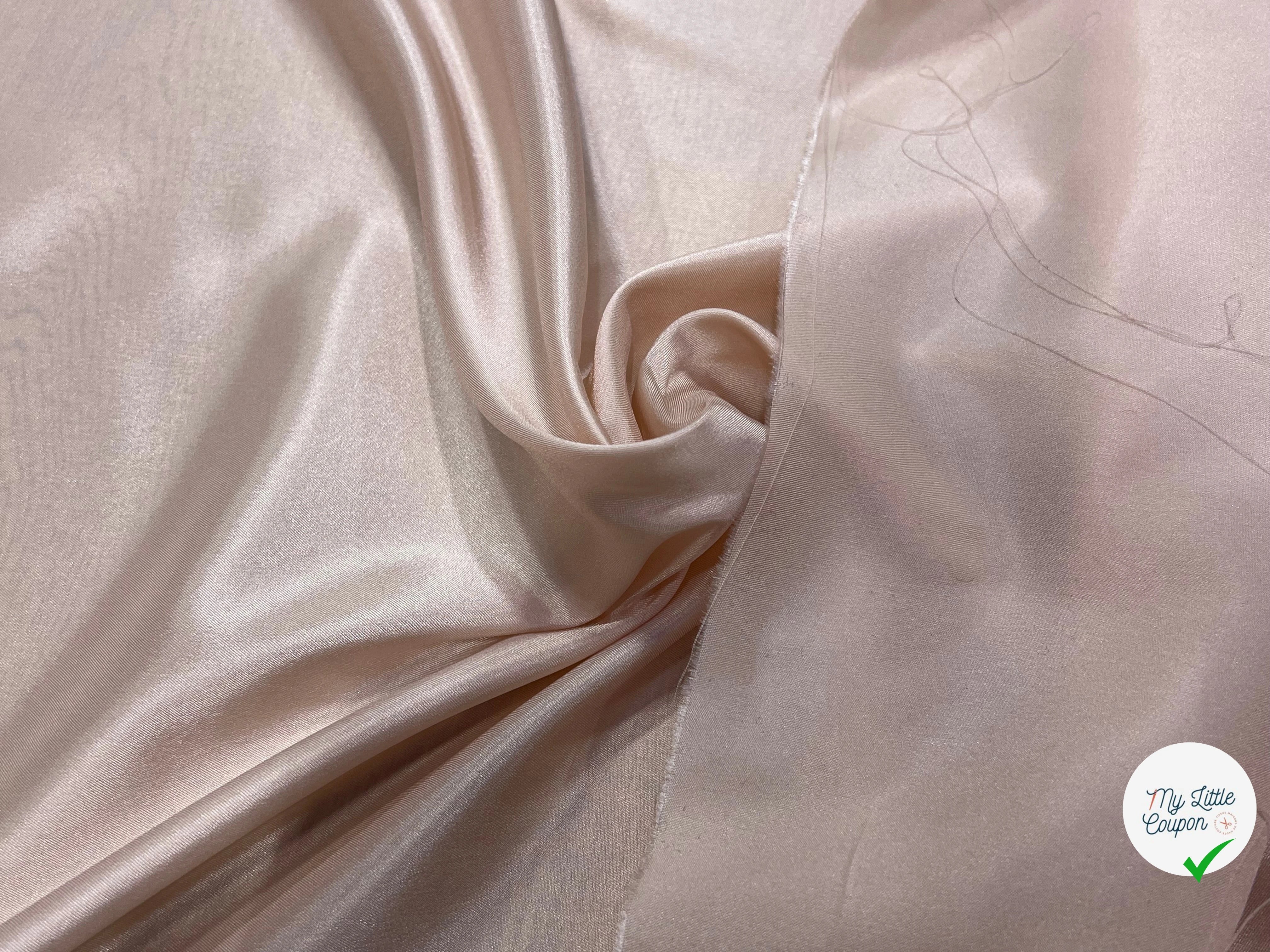 DOUBLURE SATIN STRETCH ROSE BEIGE - My Little Coupon