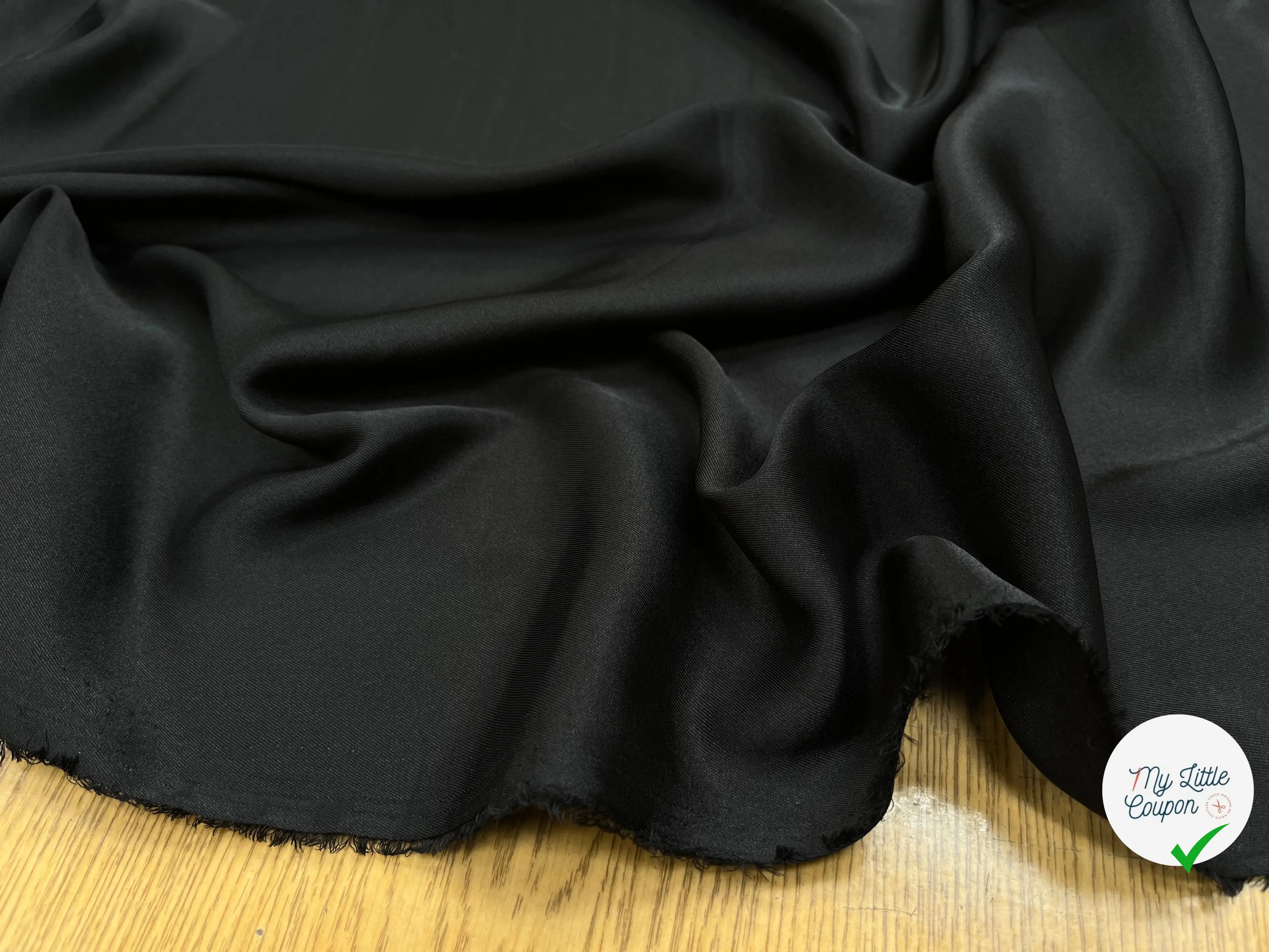 DOUBLURE SERGEE NOIR CHIC ET DOUCE - My Little Coupon