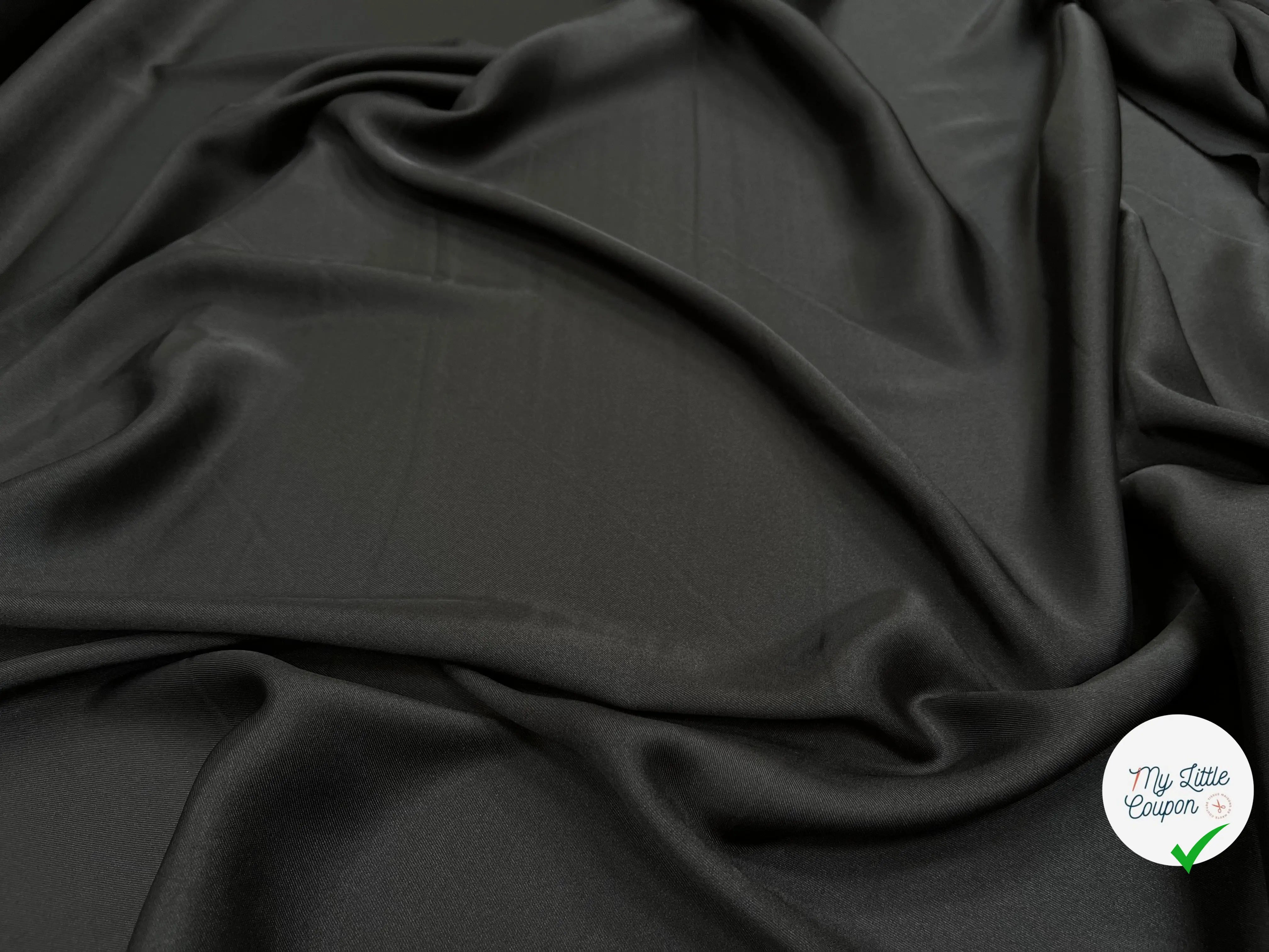 DOUBLURE SERGEE NOIR CHIC ET DOUCE - My Little Coupon