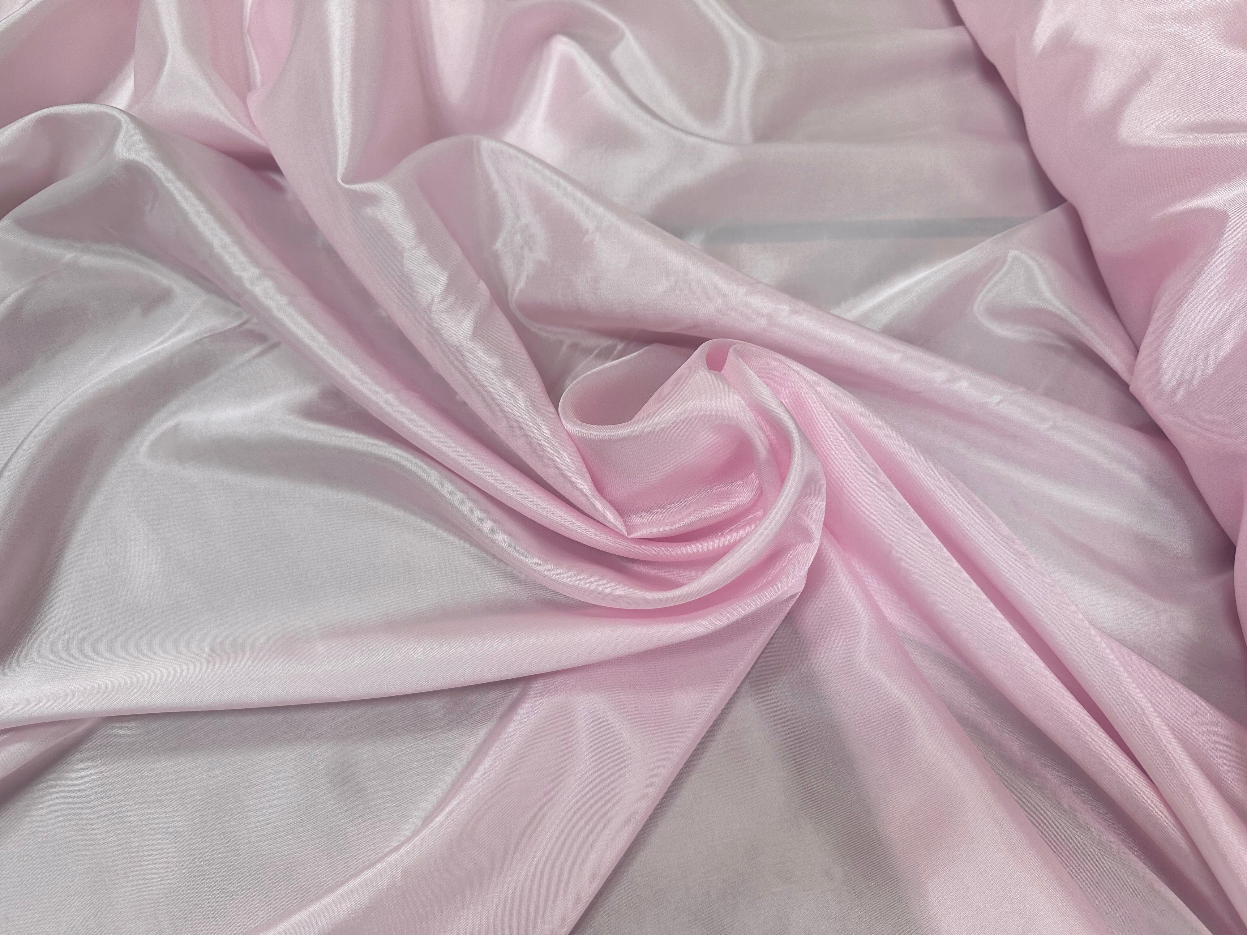 DOUBLURE TAFFETAS ACETATE ROSE BÉBÉ LOUIS - My Little Coupon