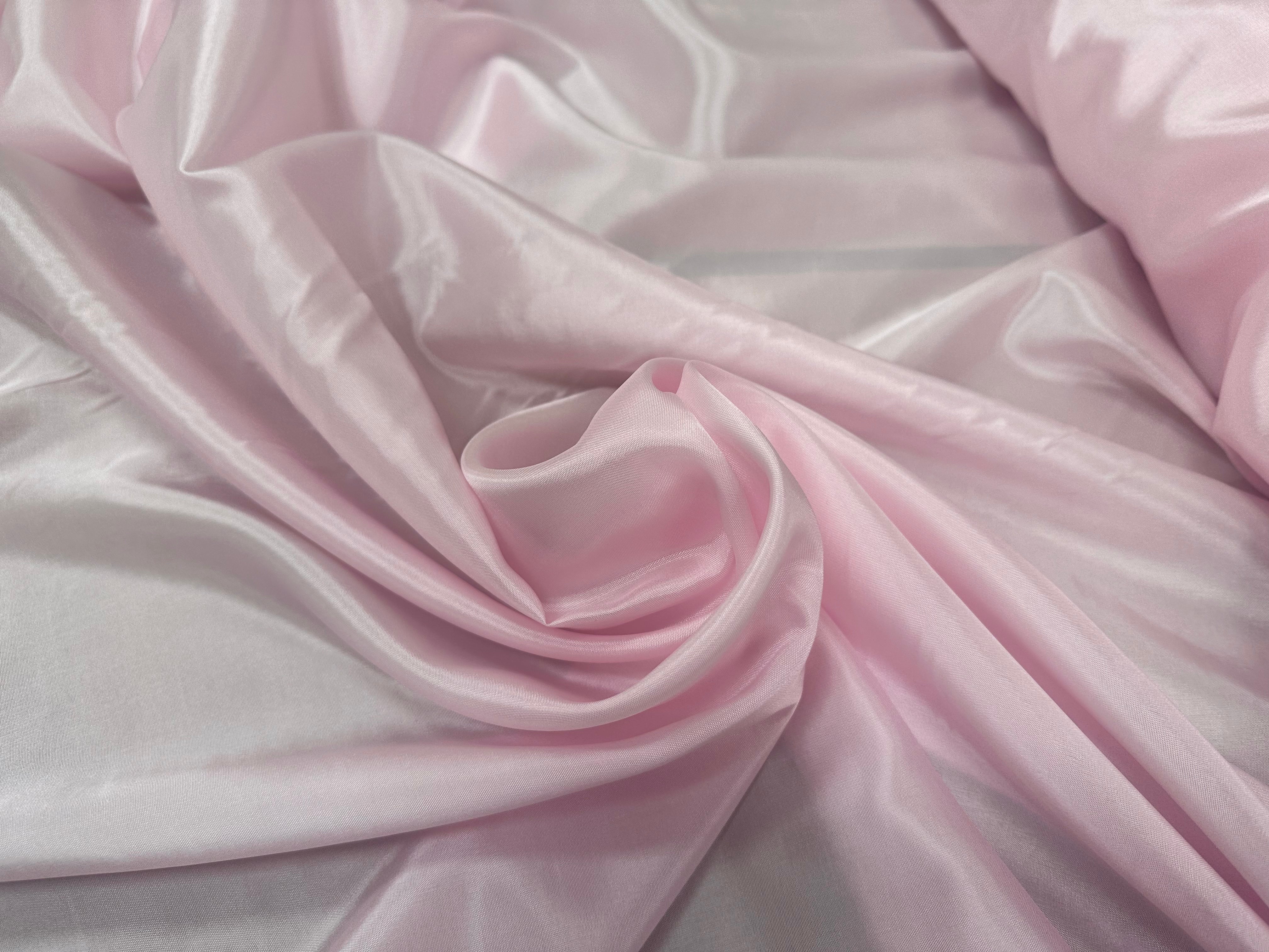 DOUBLURE TAFFETAS ACETATE ROSE BÉBÉ LOUIS - My Little Coupon