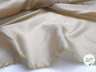 DOUBLURE TAFFETAS BRILLANT BEIGE CRÈME - My Little Coupon - tissu - coudre