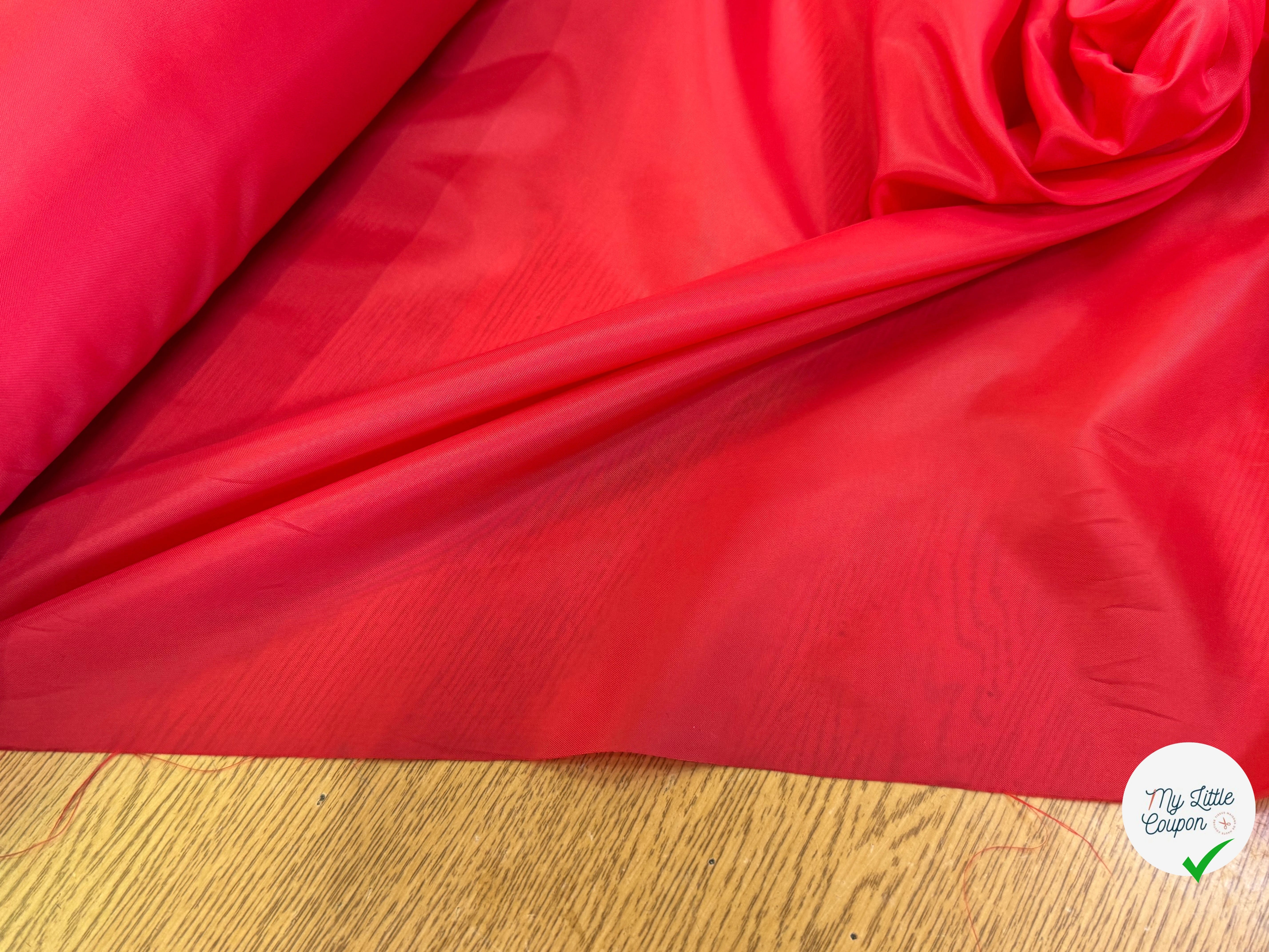 DOUBLURE TAFFETAS ROUGE 90 - My Little Coupon