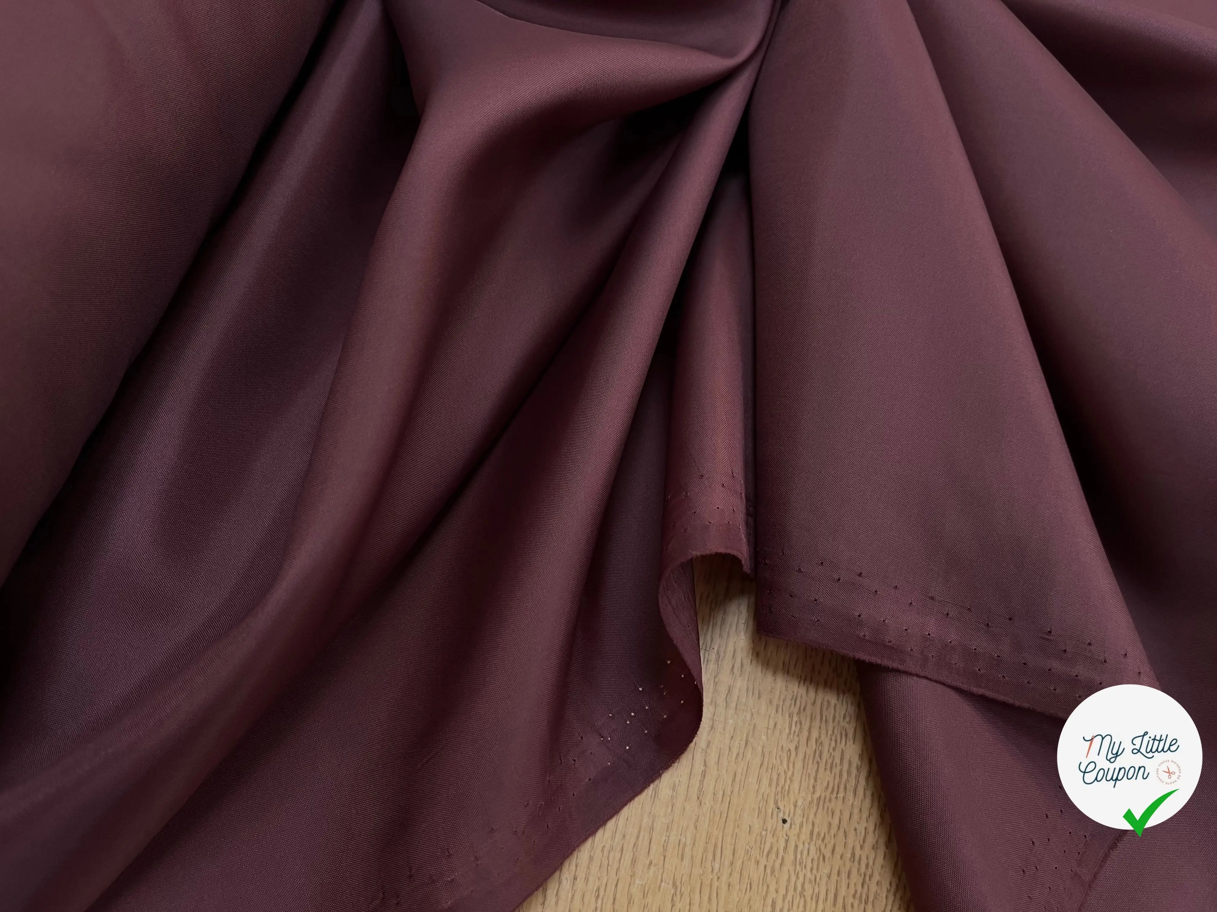 DOUBLURE TOUCHÉ DOUX BORDEAUX - My Little Coupon