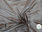 DOUBLURE VISCOSE À RAYURES BLEU FOND VERT GRIS METAL - My Little Coupon