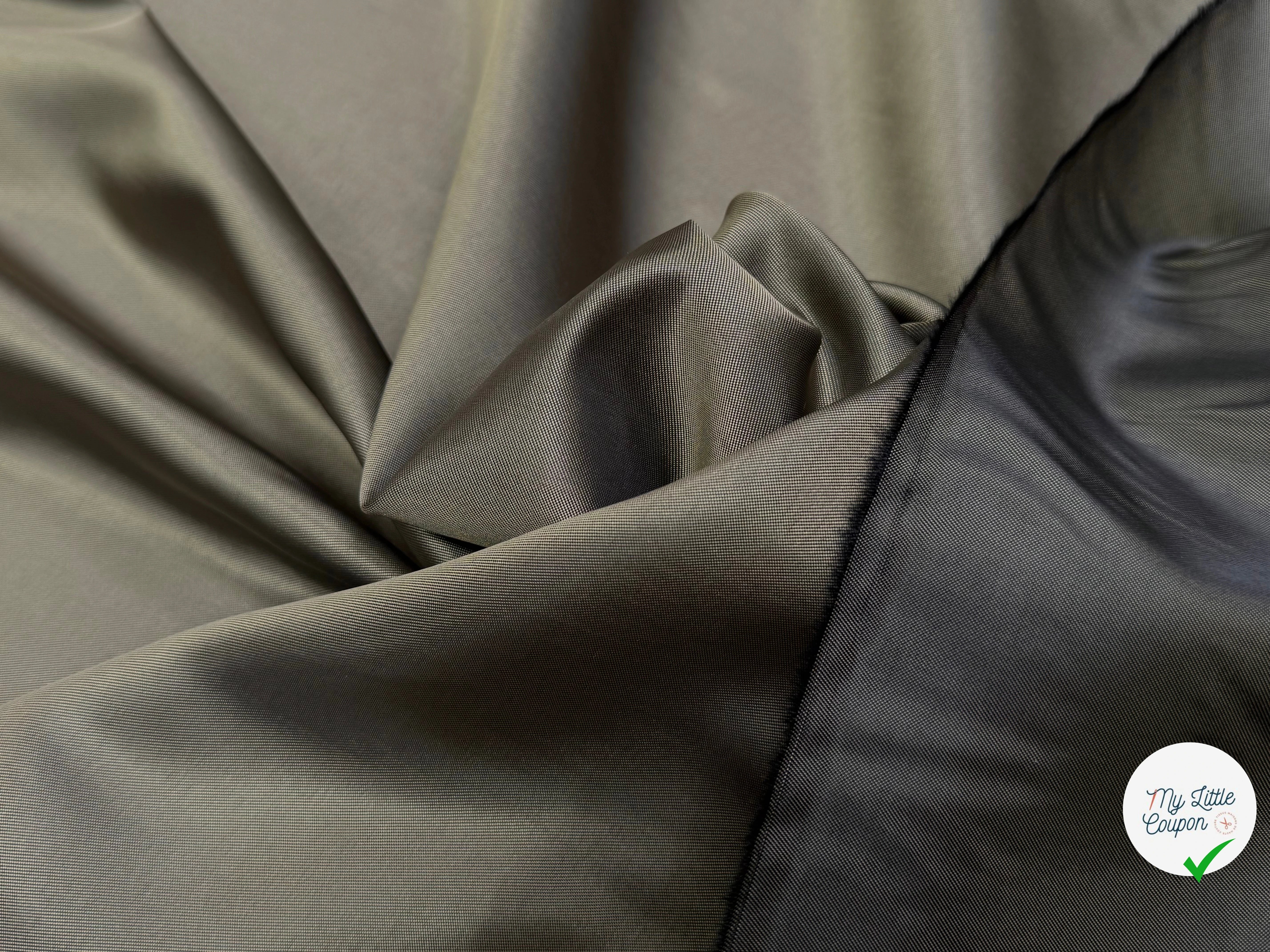 DOUBLURE VISCOSE ACETATE BEIGE OR 51% VISCOSE ÉFFET CHANGEANT - My Little Coupon