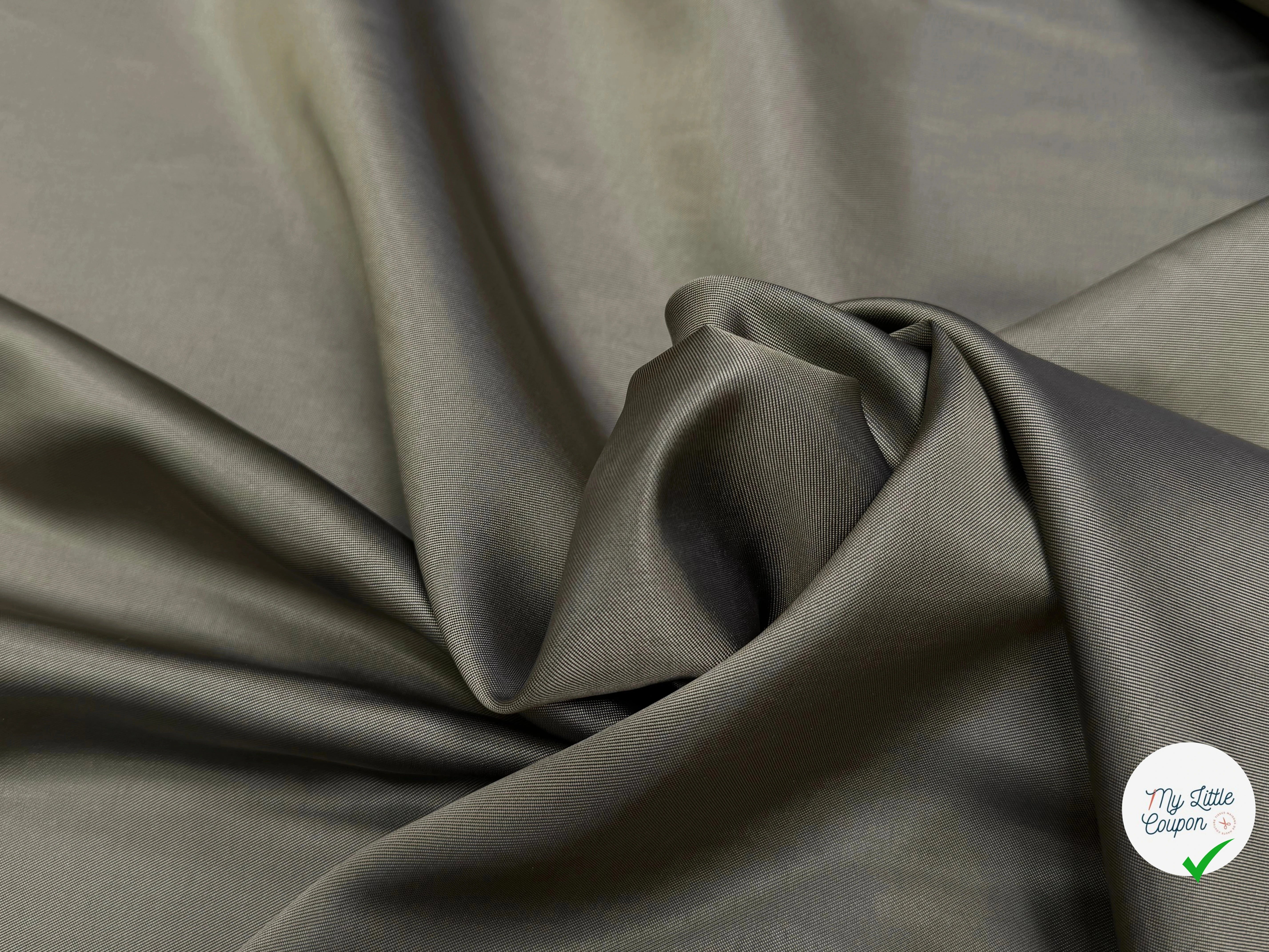 DOUBLURE VISCOSE ACETATE BEIGE OR 51% VISCOSE ÉFFET CHANGEANT - My Little Coupon