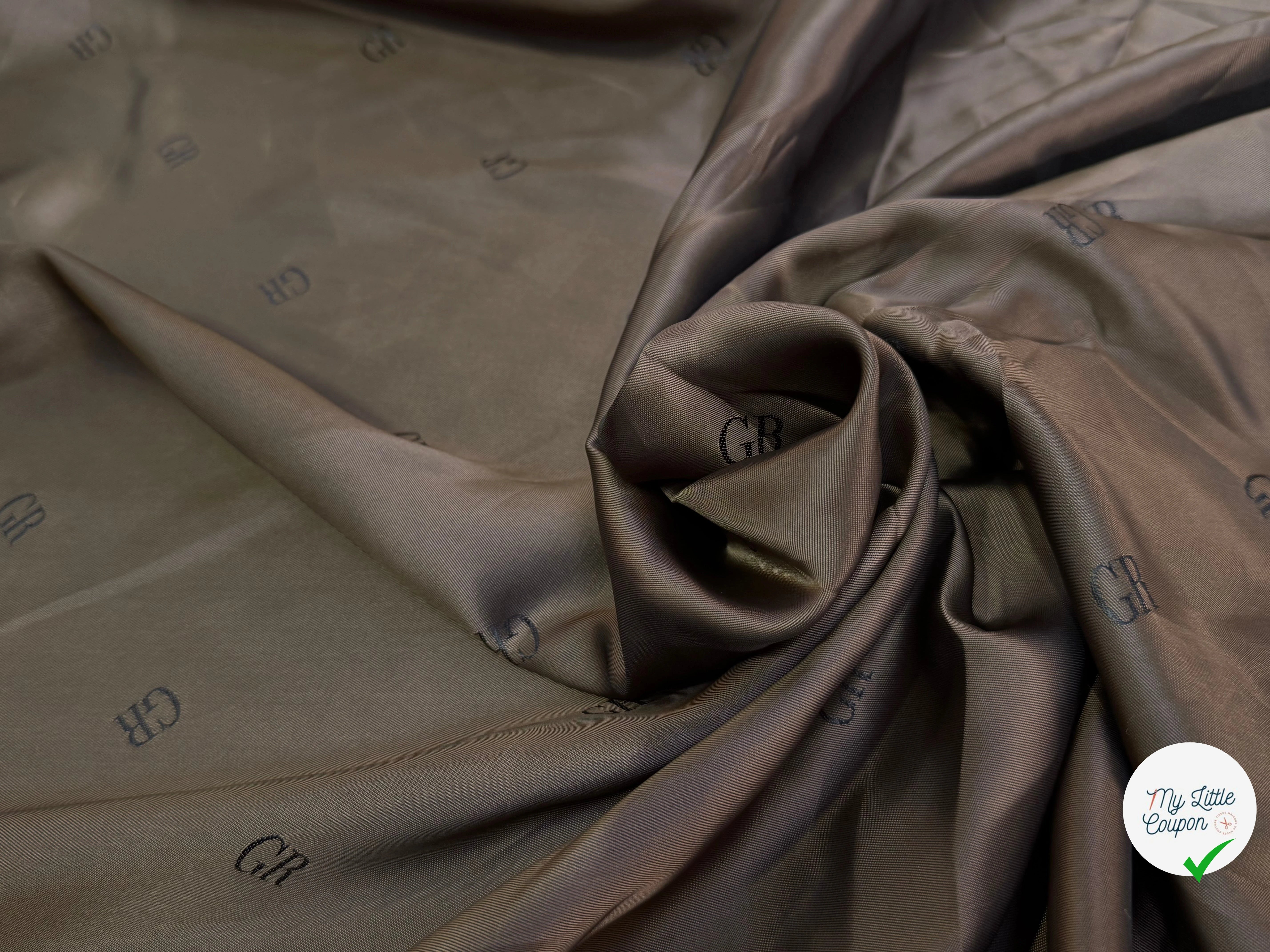 DOUBLURE VISCOSE ACETATE FROIDE #TAG GR MARRON CHANGEANT - My Little Coupon