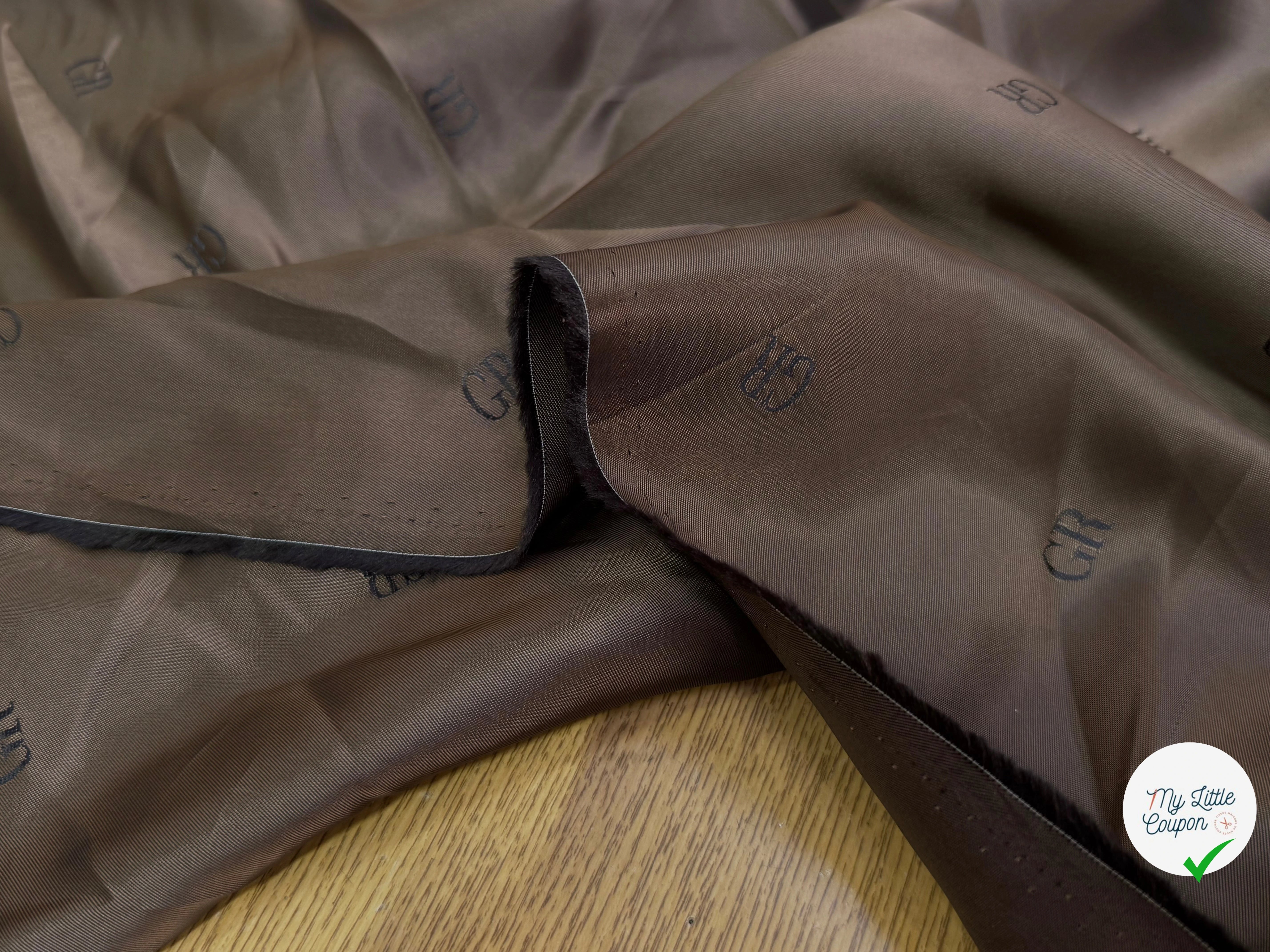 DOUBLURE VISCOSE ACETATE FROIDE #TAG GR MARRON CHANGEANT - My Little Coupon
