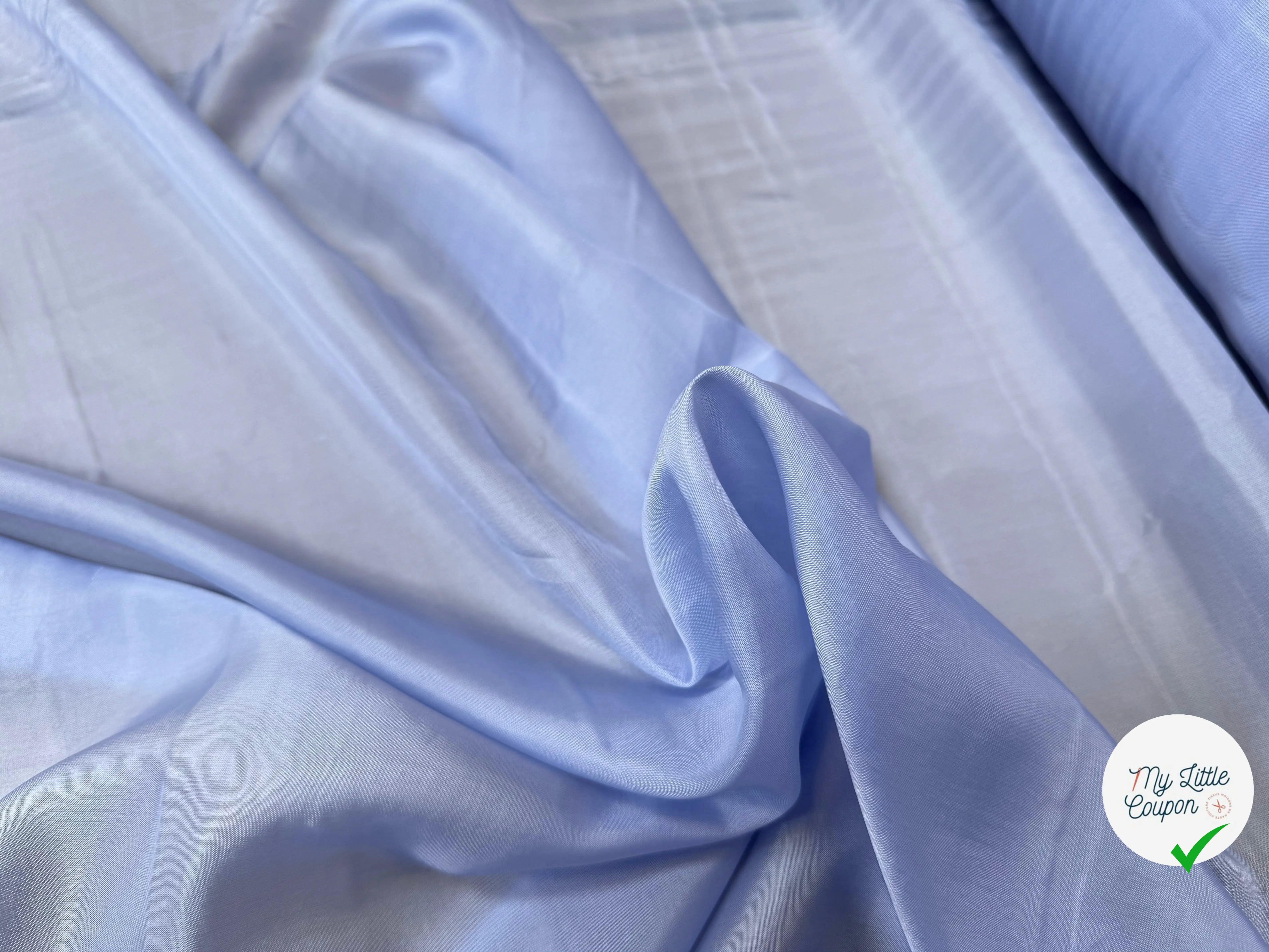 DOUBLURE VISCOSE BLEU CIEL TROP BELLE - My Little Coupon